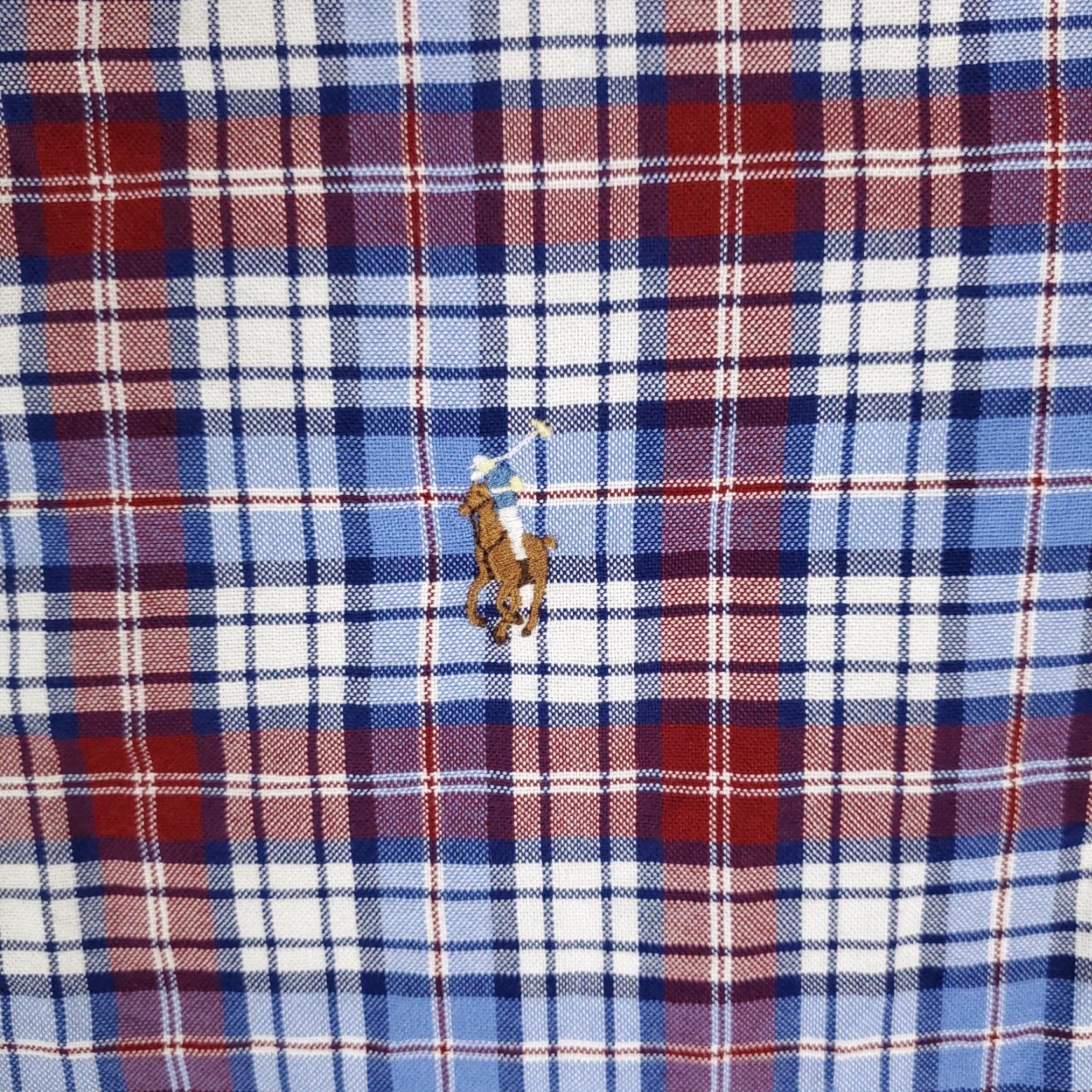 Ralph Lauren Ralph Lauren Button-Up Shirt Mens 2XL Blue Red Plaid Casual Long Sleeve Size US XXL / EU 58 / 5 - 2 Thumbnail
