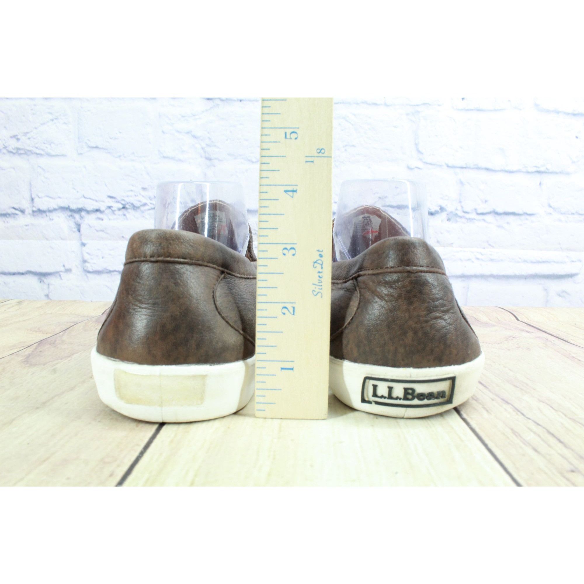 L.L. Bean LL Bean Men's Brown Leather Penny Slip On Shoes Size US 10 / EU 43 - 6 Thumbnail