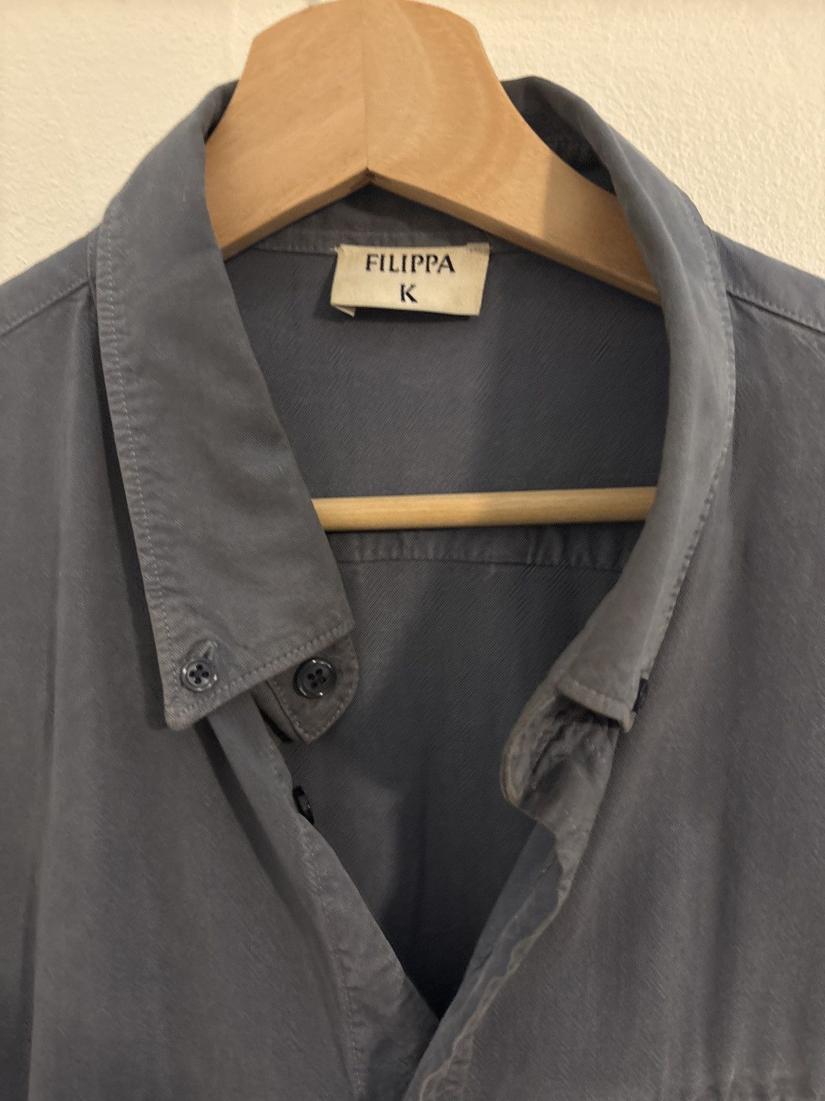 Filippa K Filippa K mens shirt blue grey Large Size US L / EU 52-54 / 3 - 2 Thumbnail