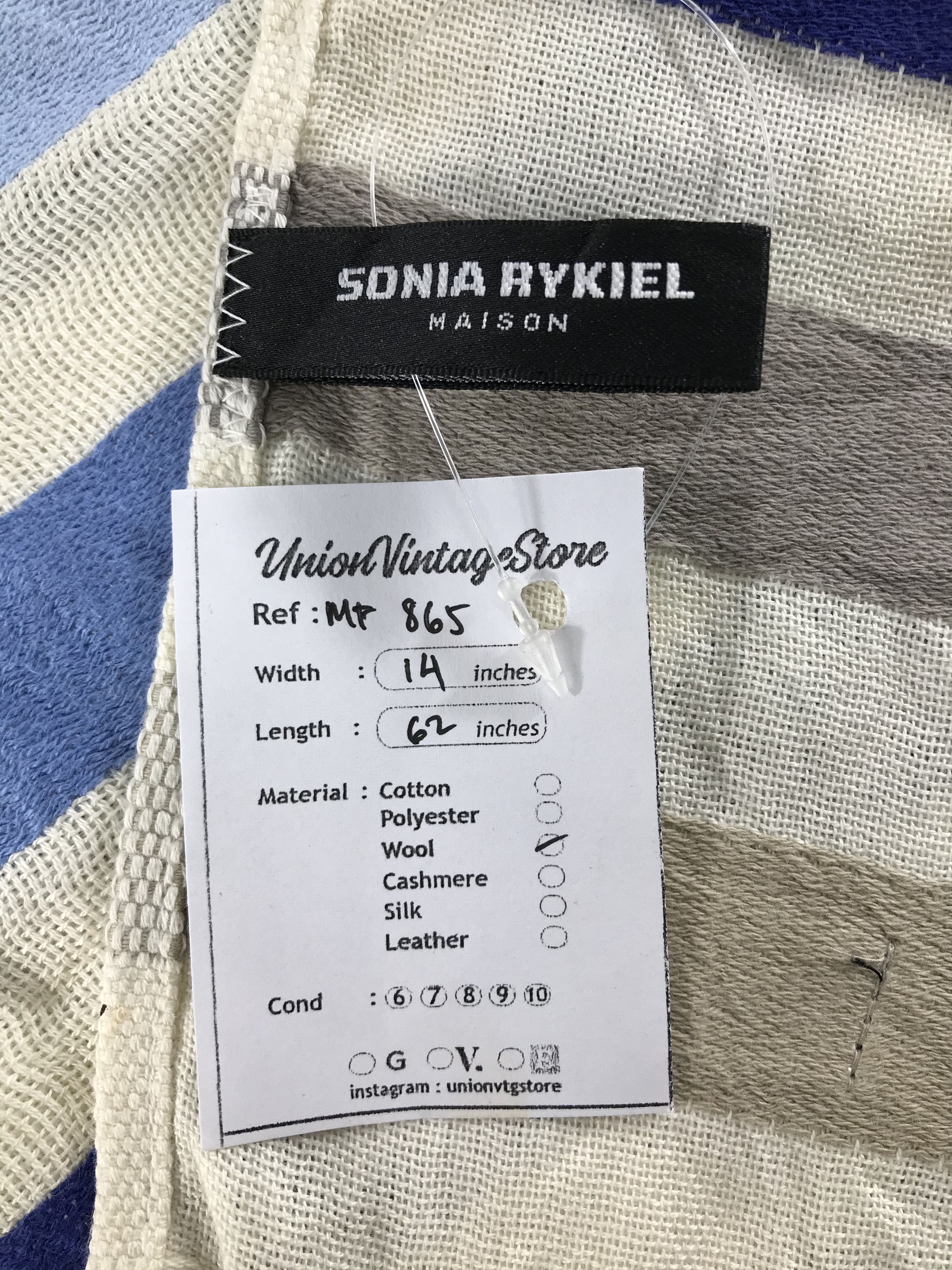 Sonia Rykiel Vintage Sonia Rykiel Scarf/Muffler/Neckwear MF865 Size ONE SIZE - 5 Thumbnail