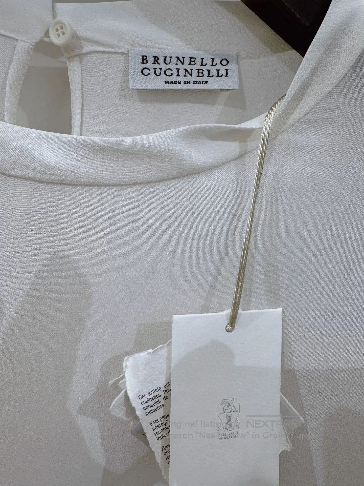 Brunello Cucinelli Brunello Cucinelli Silk Short Sleeve Top. Size US S / EU 44-46 / 1 - 3 Thumbnail