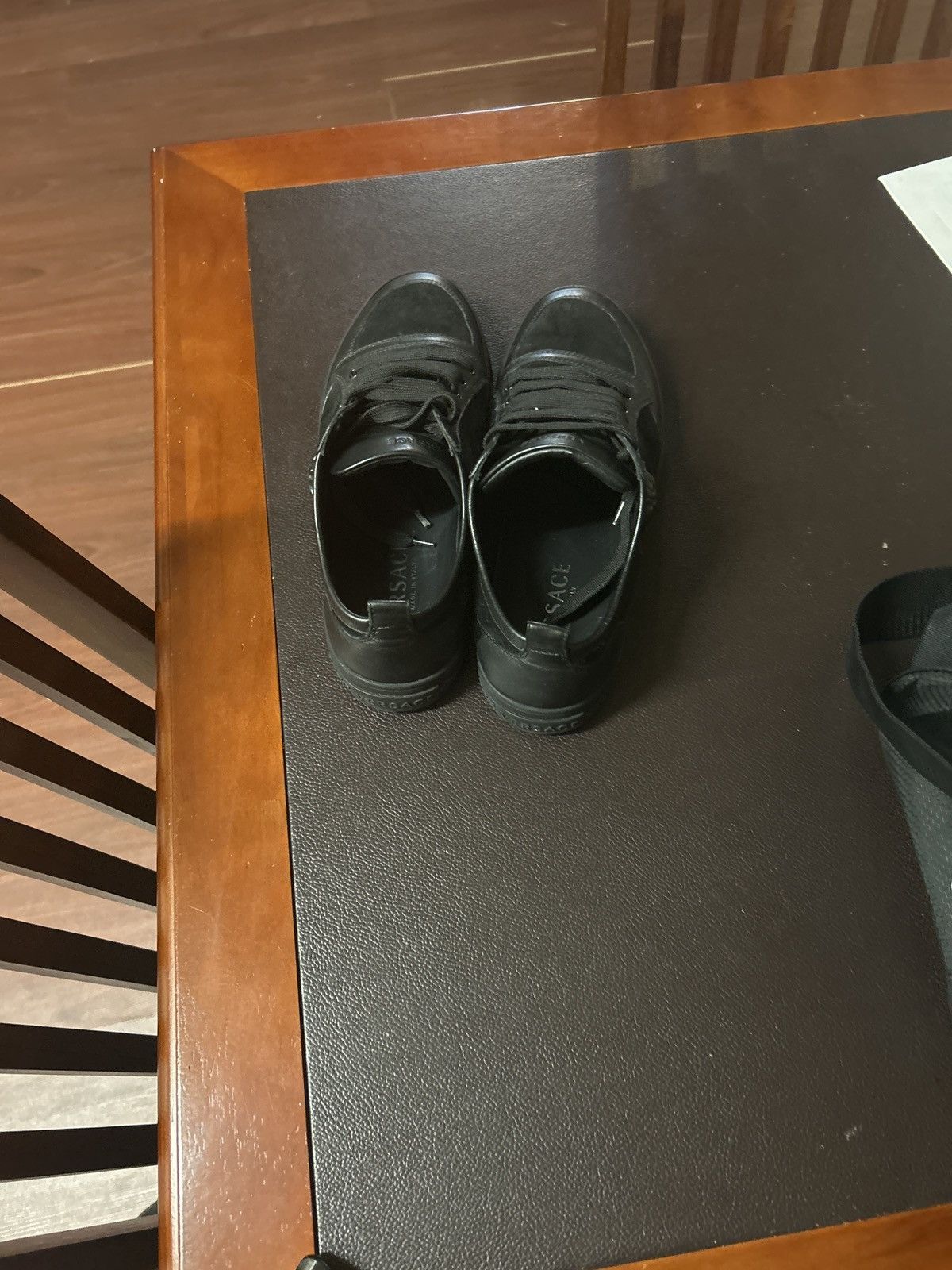 Versace versace black suede medusa low tops Size US 9 / EU 42 - 4 Thumbnail