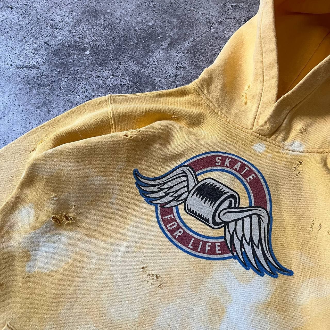 Shorty's Skateboards × Unsound Rags × Vintage Vintage Y2K Skate 4 Life Distressed Faded Hoodie Size US S / EU 44-46 / 1 - 5 Thumbnail