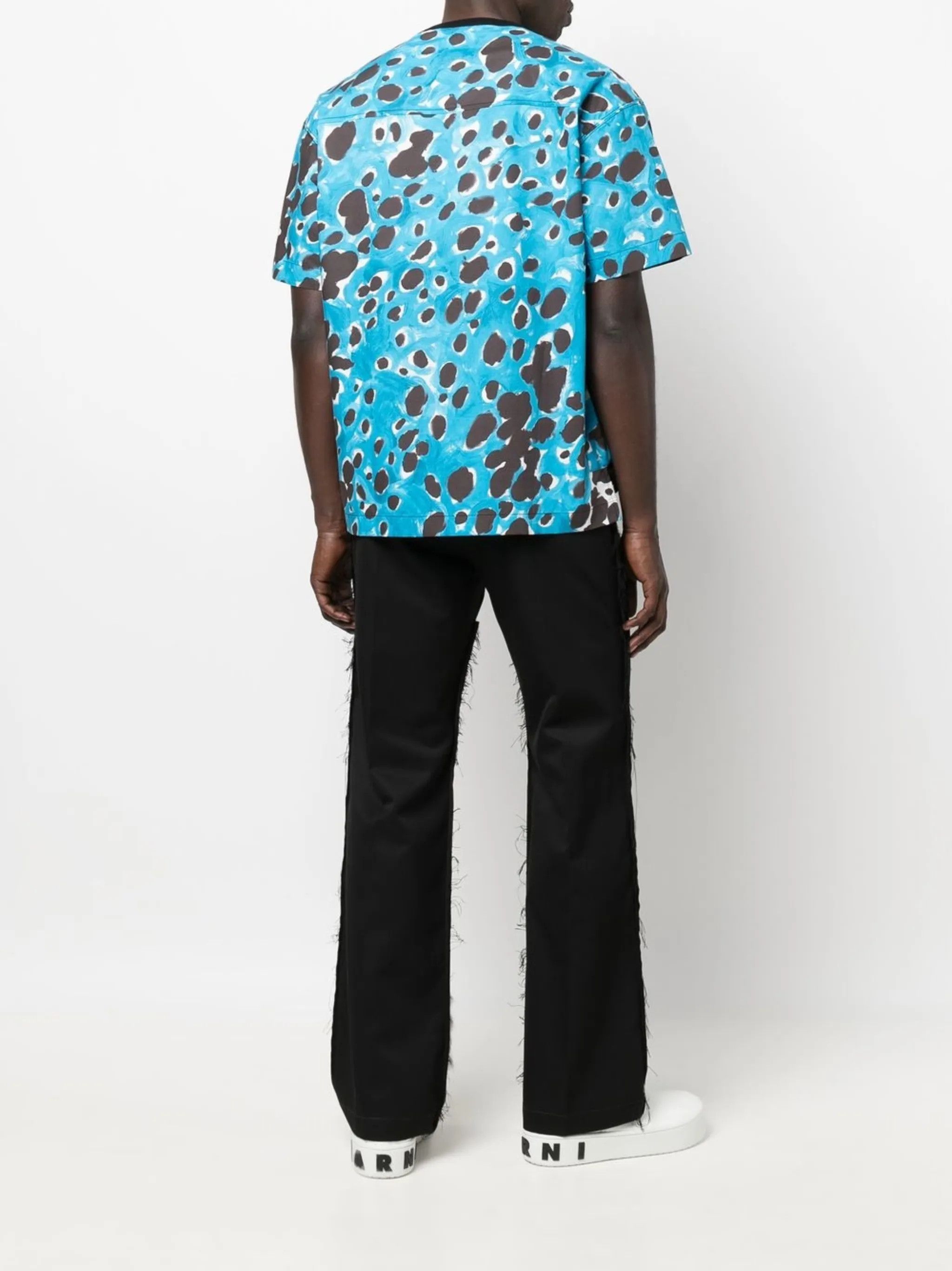 Marni o1y0225 Crewneck T-Shirt in Multicolor Size US M / EU 48-50 / 2 - 5 Thumbnail