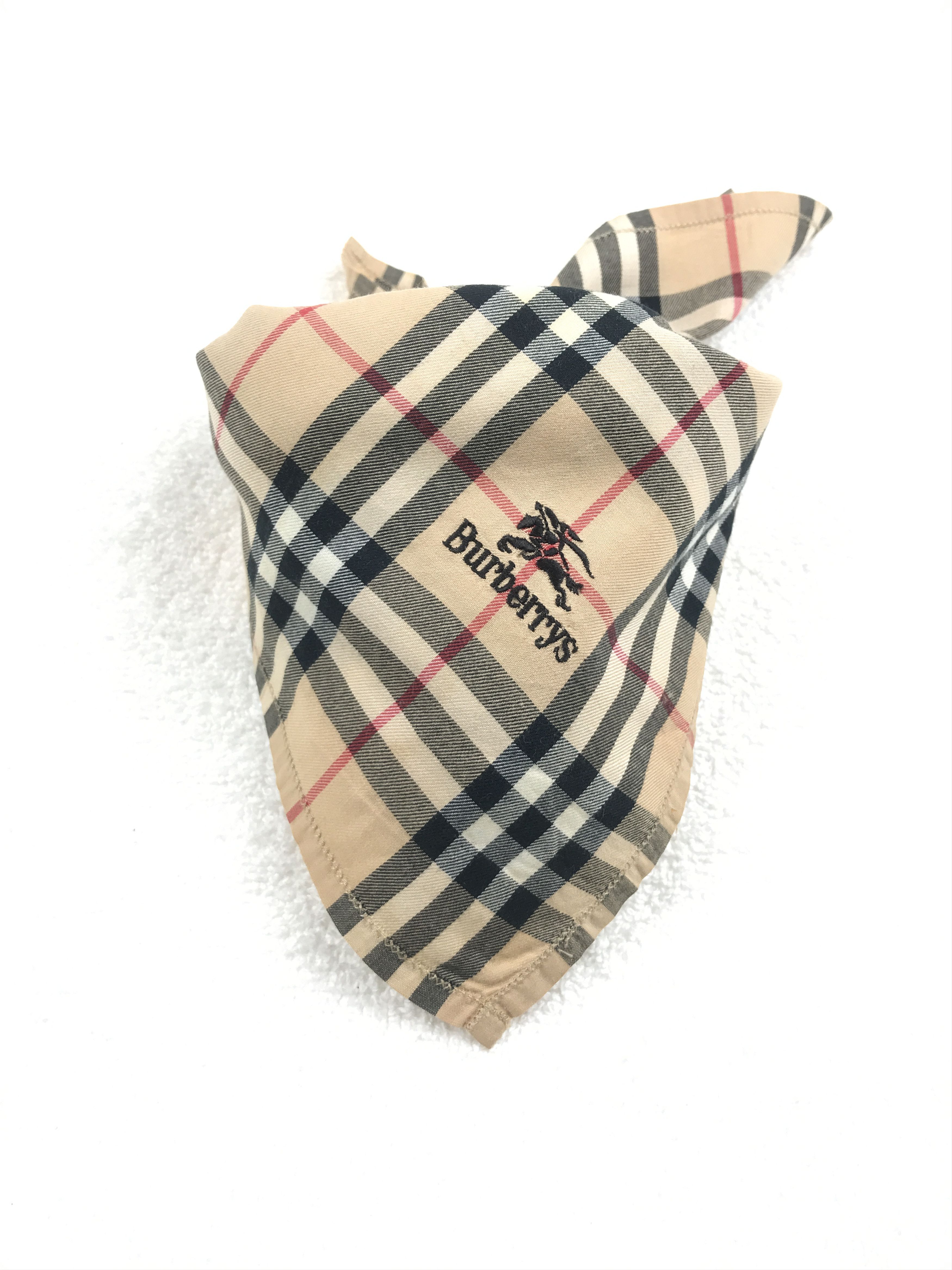 Burberry × Vintage Vintage Burberry Nova Check Bandana Neckerchief Handkerchief Size ONE SIZE - 3 Thumbnail