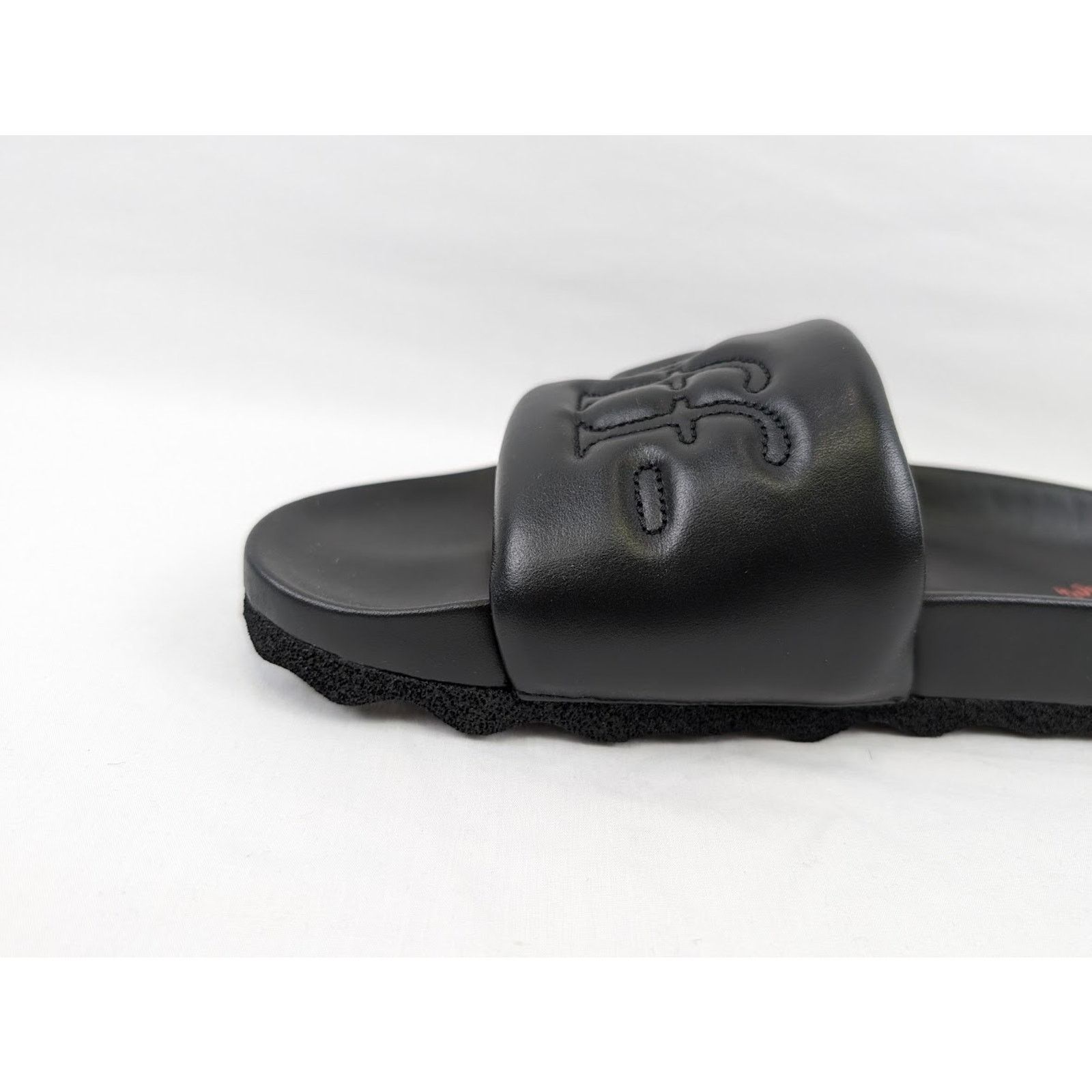Off-White o1rshd1 Bookish Leather Slider in Black Size US 12 / EU 45 - 3 Thumbnail