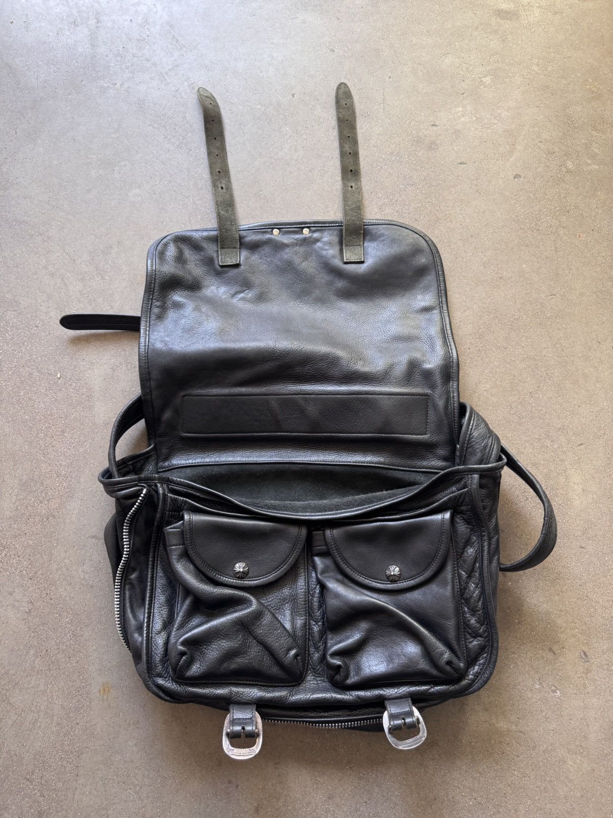 Chrome Hearts chrome hearts leather messenger bag Size ONE SIZE - 3 Thumbnail
