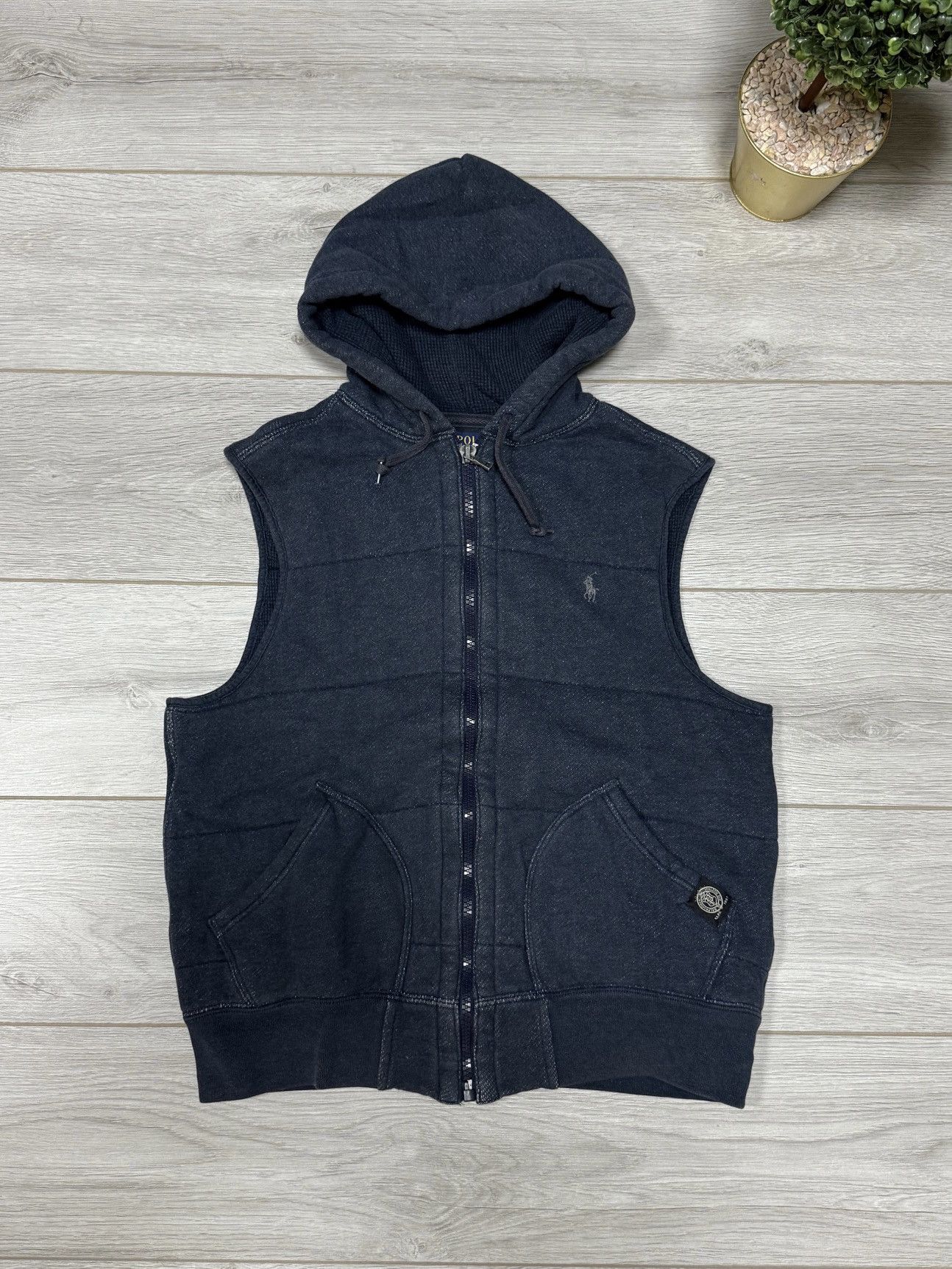 Polo Ralph Lauren POLO Ralph Lauren vintage zip vest jacket hooded Size US L / EU 52-54 / 3 - 1 Thumbnail