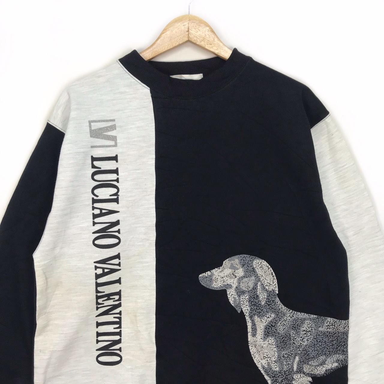 Vintage Vtg LUCIANO VALENTINO ITALY Crewneck Sweatshirt Spell Size US L / EU 52-54 / 3 - 2 Thumbnail