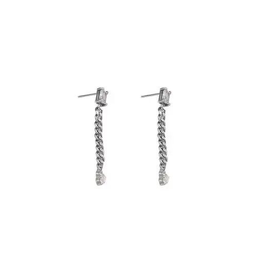 VIBE 100%925 silver retro punk earrings Size ONE SIZE - 3 Thumbnail