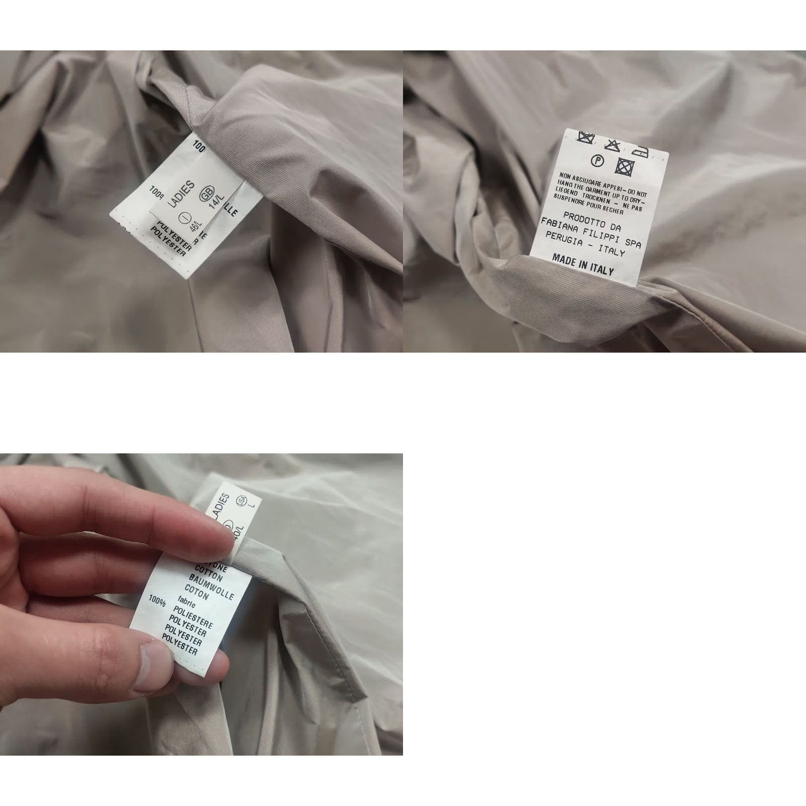 Fabiana Filippi Fabiana Filippi Italy Design Jacket Coat Wrap-Around Belt Champagne Color L Size L / US 10 / IT 46 - 9 Thumbnail