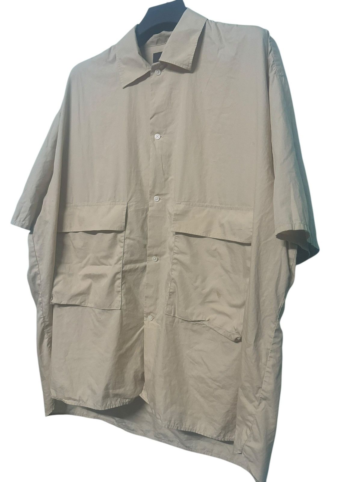 HARE HARE BUTTON UP DOUBLE POCKET OVERSIZE BAGGY SHIRT RARE STYLE Size US XXL / EU 58 / 5 - 2 Thumbnail