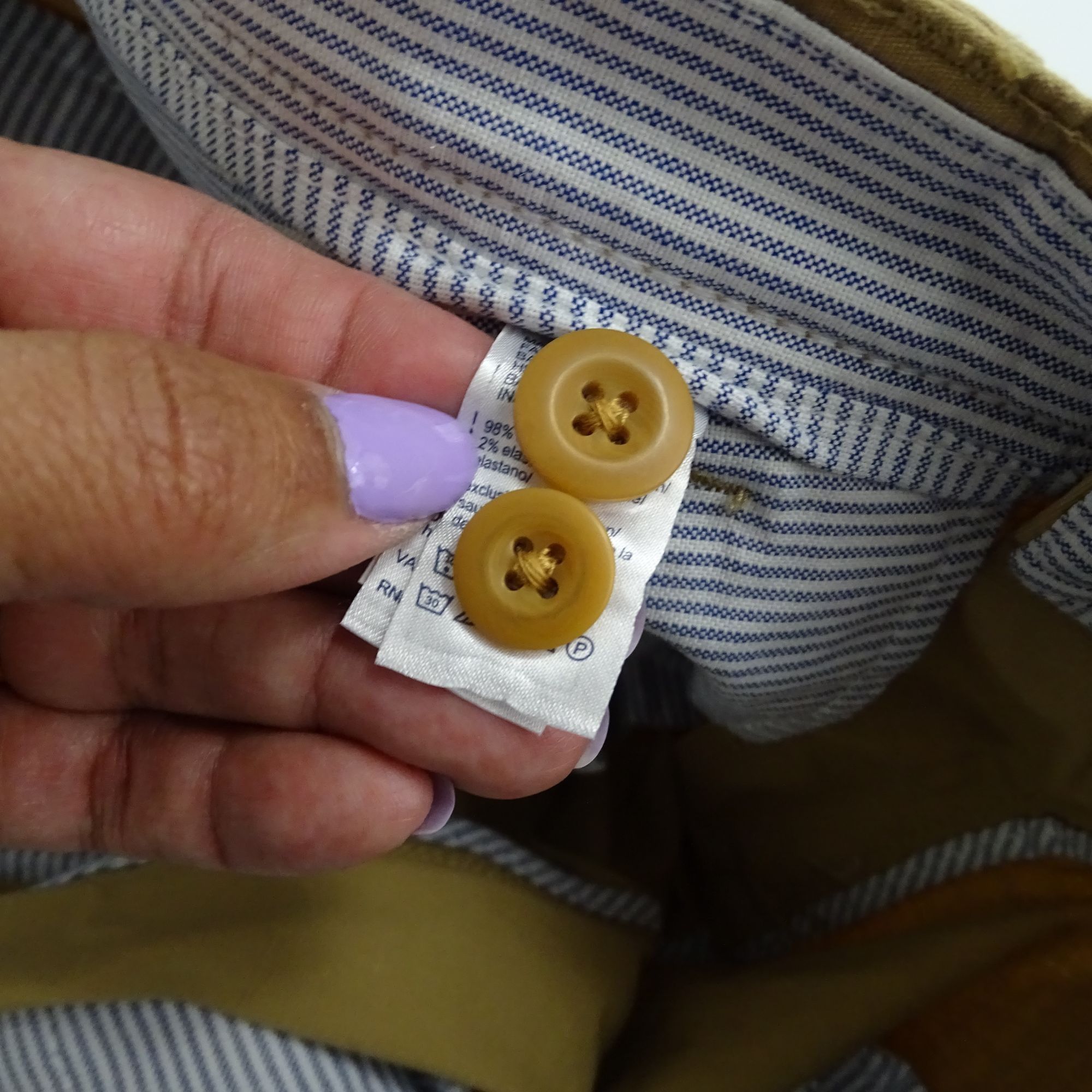 Tommy Hilfiger Tommy Hilfiger Khaki Chinos Pants Men Size 34 x 34 Cuffed Size US 34 / EU 50 - 8 Thumbnail