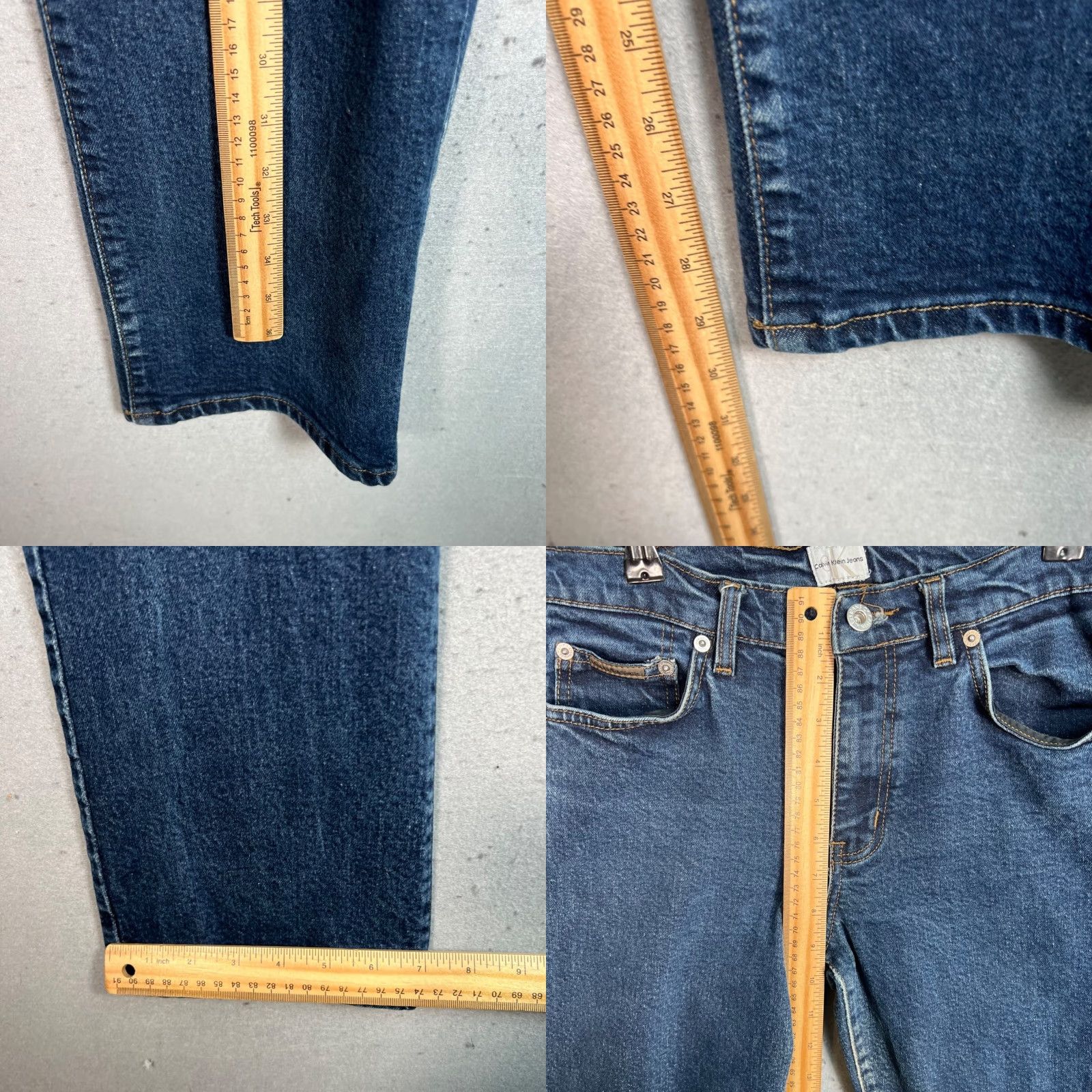 Calvin Klein Calvin Klein Jeans Boot Cut Womens Size 9 Blue Denim Cotton Blend Size 30" / US 8 / IT 44 - 8 Thumbnail