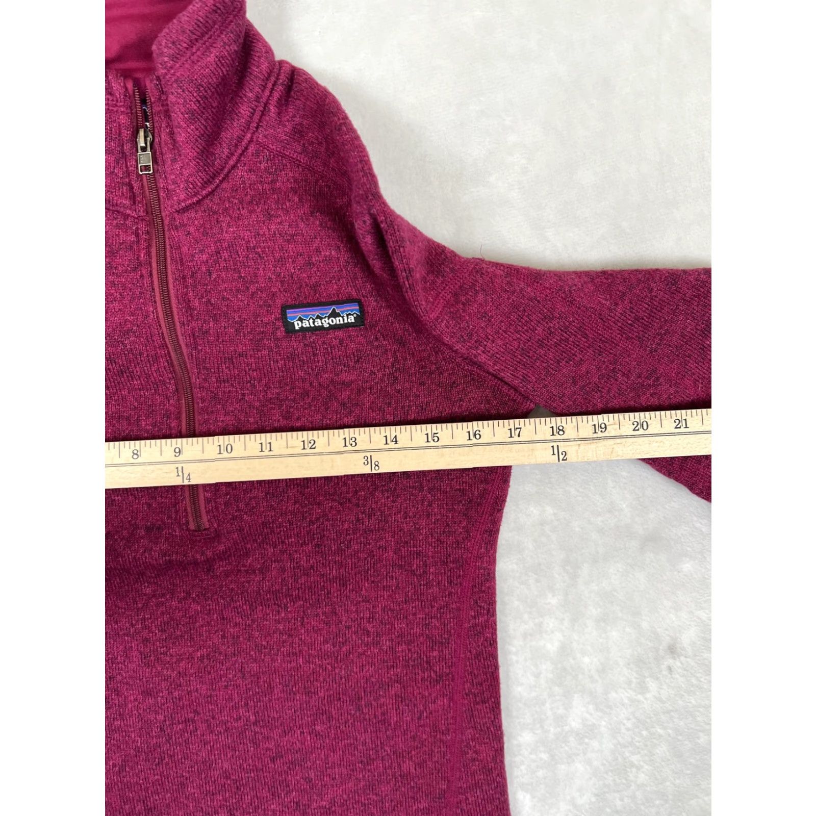 Patagonia Patagonia Better Sweater Fleece Pullover Womens XS Pink 1/4 Zip Mock Neck Pullover Pocket Raglan Sleeve Winter Casual Regular Knit" Size XS / US 0-2 / IT 36-38 - 4 Thumbnail