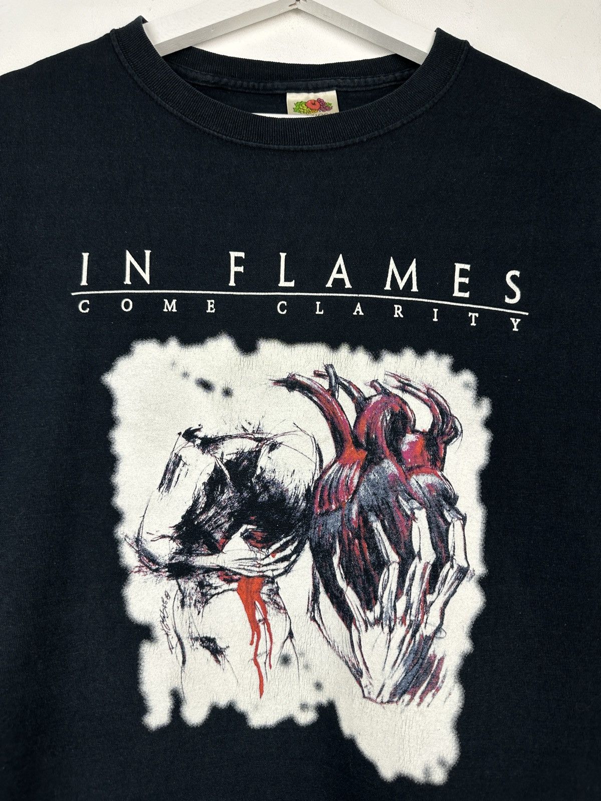 Band Tees In Flames Come Clarity Graphic Metal Rock T Shirt Tee Size US S / EU 44-46 / 1 - 2 Thumbnail
