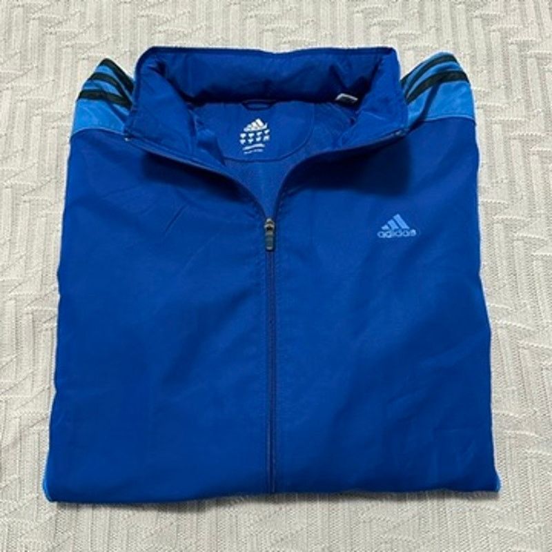 Adidas adidas blue windbreaker jacket size XL Size US XL / EU 56 / 4 - 1 Thumbnail
