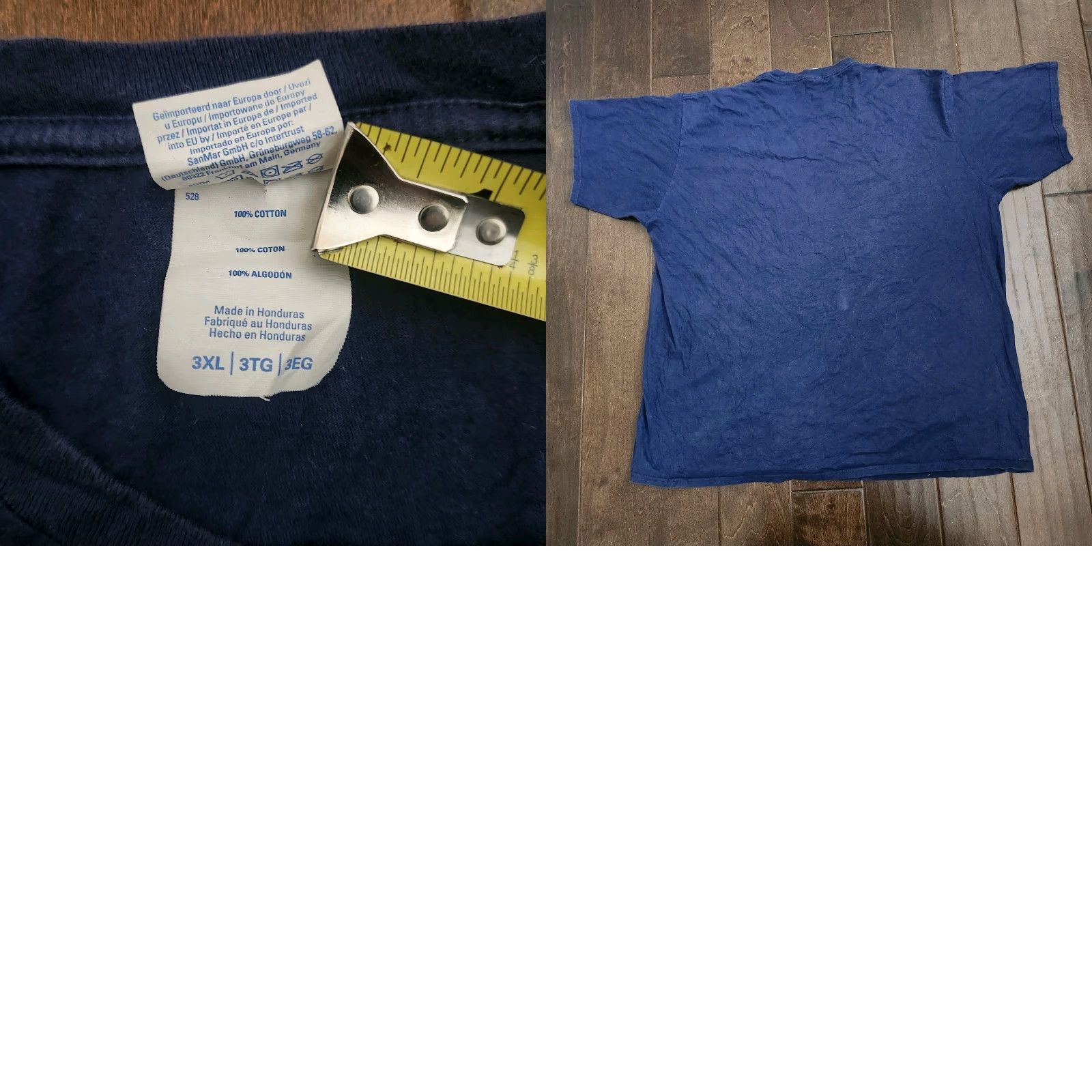Port & Company VINTAGE Port & Company Pop Pop The Man Myth Legend Mens 3XL Graphic T Shirt Navy Blue Short Sleeve Crew Neck Funny Cotton Size US XXL / EU 58 / 5 - 9 Thumbnail