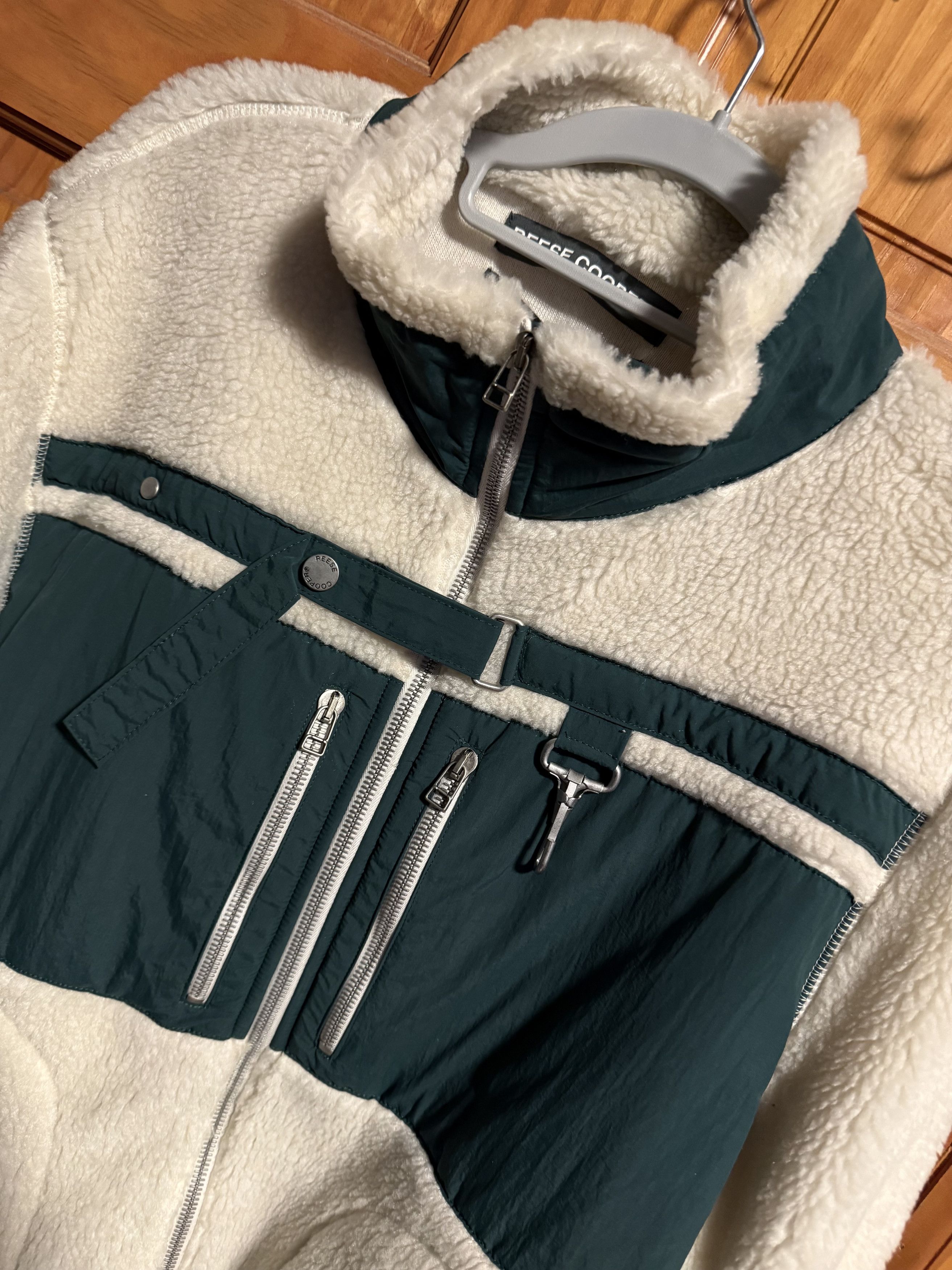 Reese Cooper BNWT Reese Cooper Fleece Jacket - Small - Green / Ivory Size US S / EU 44-46 / 1 - 6 Thumbnail