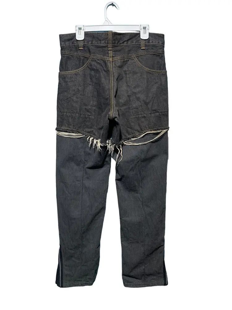 Other Japanese brand hybird distressed double front look denim Size US 32 / EU 48 - 2 Thumbnail