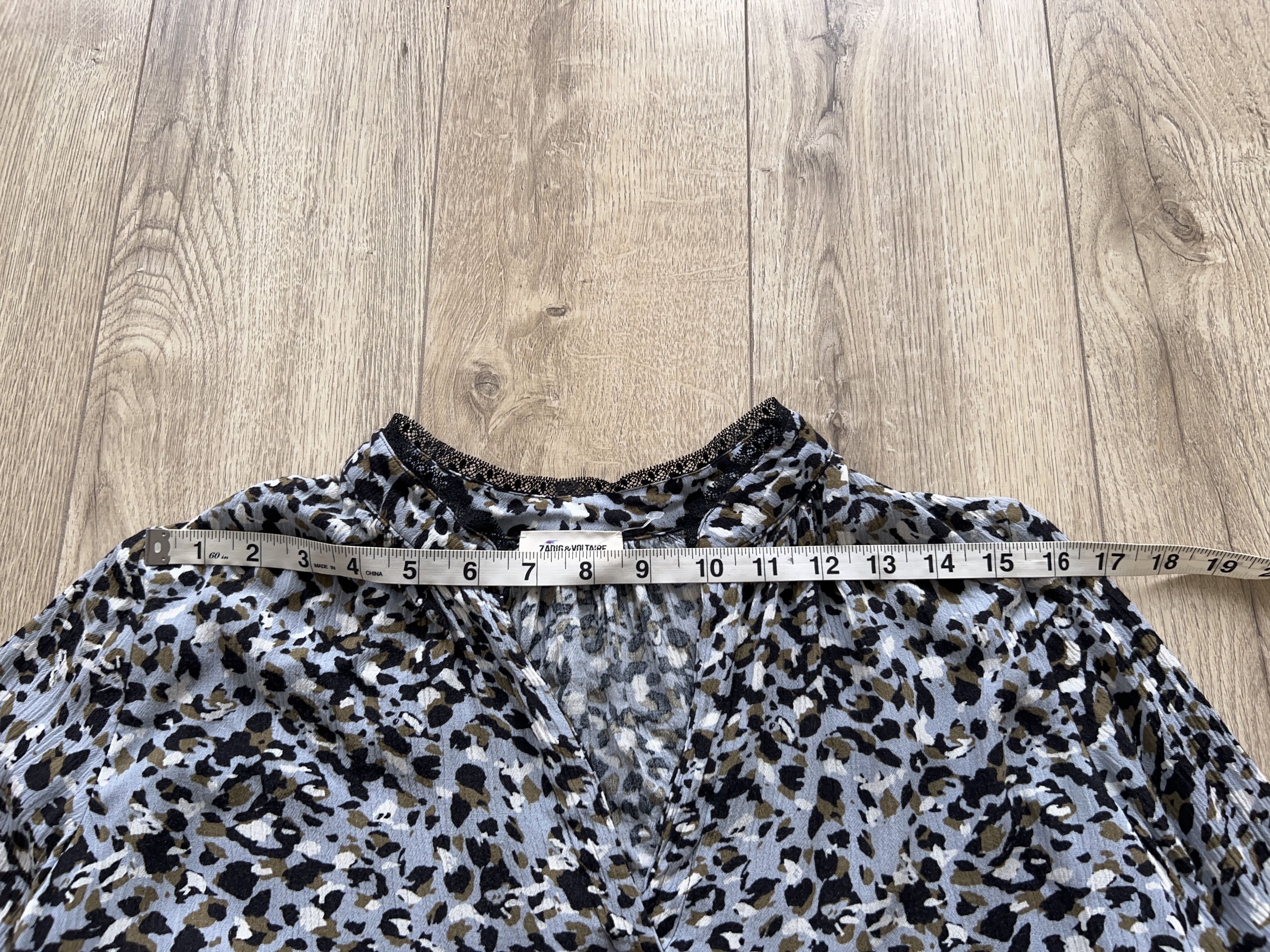 Designer × Zadig & Voltaire Zadig & Voltaire Tink Leo Crinkle Shirt Long Sleeve Top Size S / US 4 / IT 40 - 4 Thumbnail