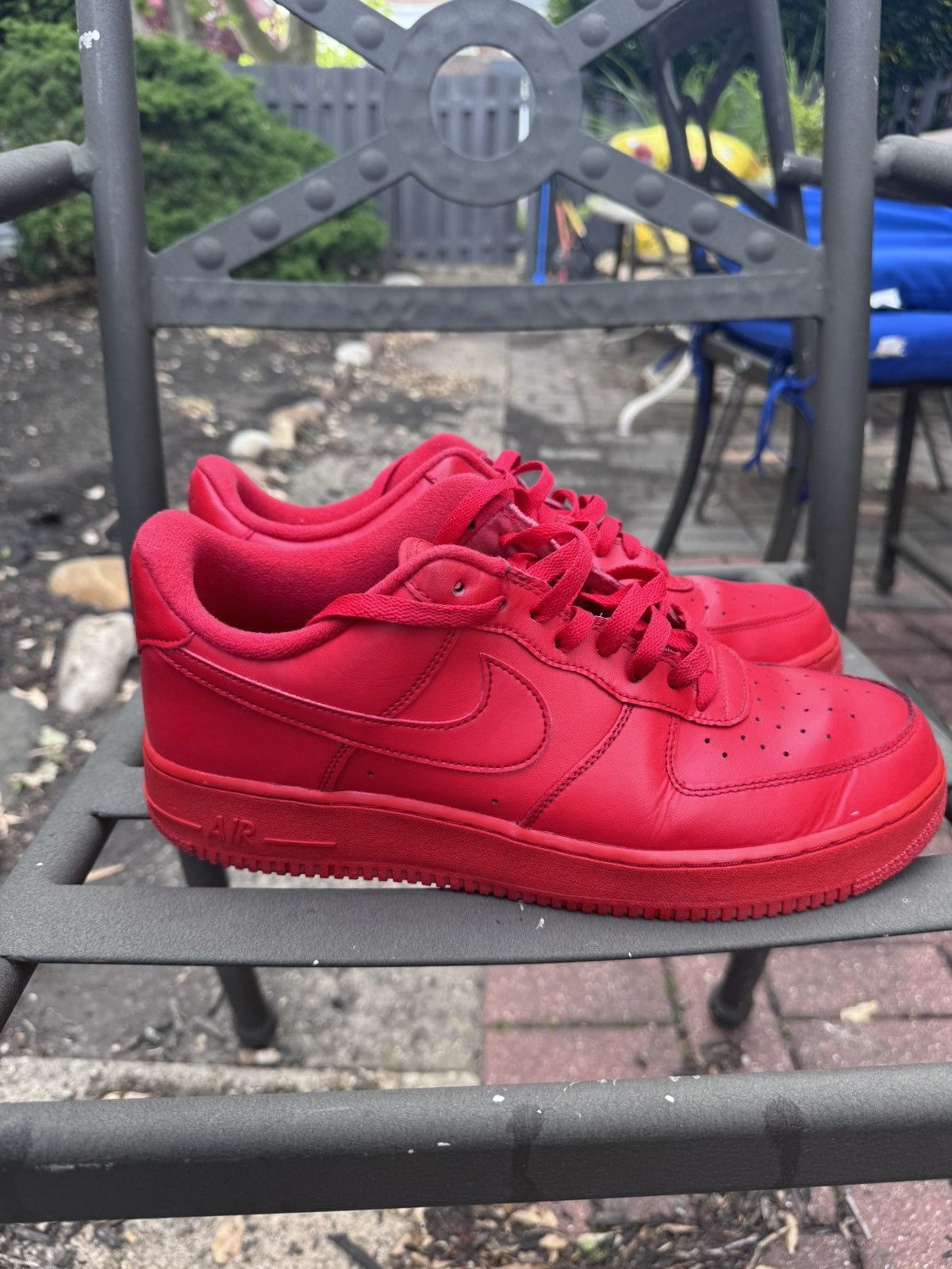 Nike Air Force 1 Low (Triple Red) Size US 12 / EU 45 - 4 Thumbnail