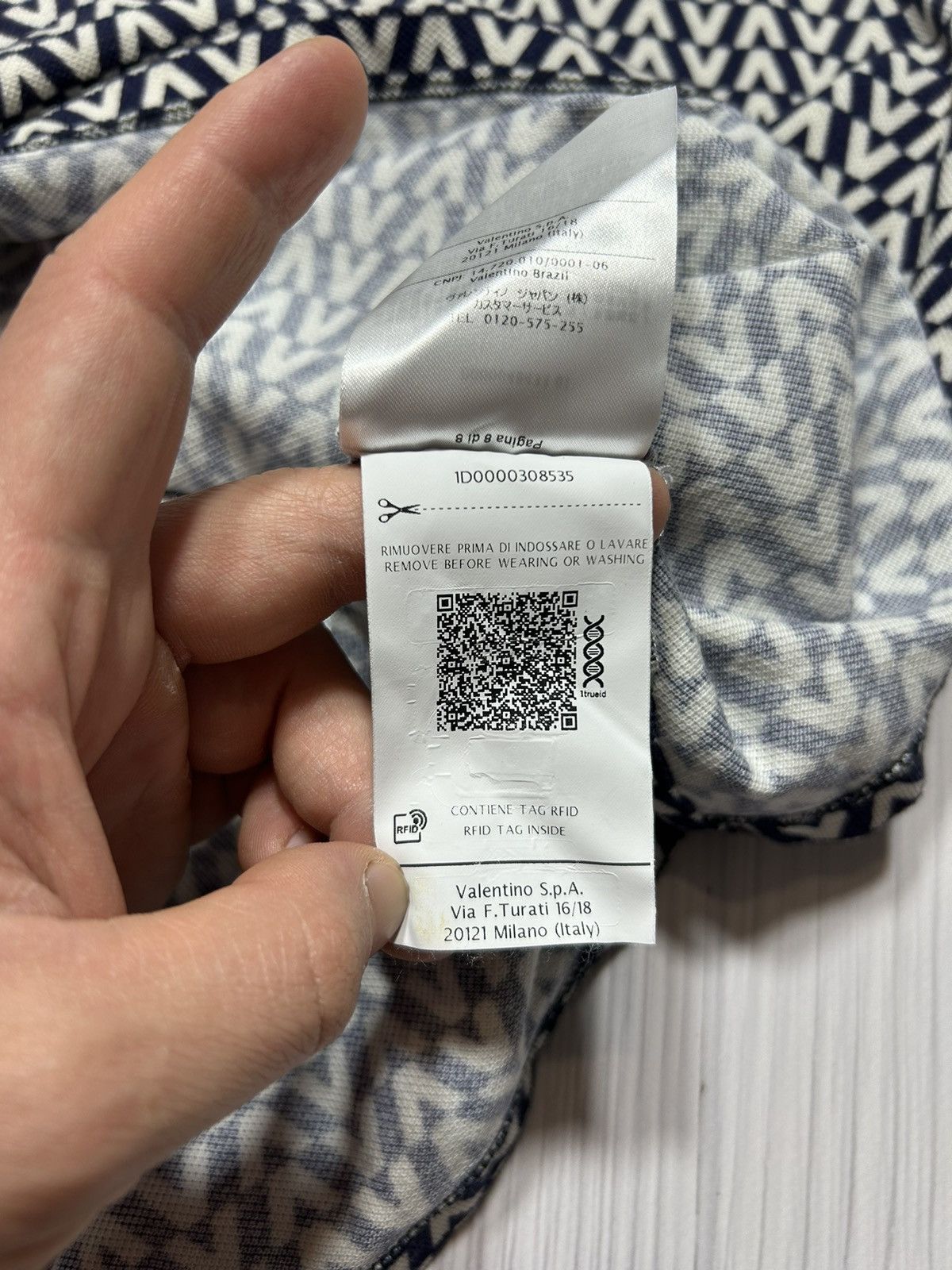 Valentino Valentino Stripe Trimmed Logo Polo Size XL Size US XL / EU 56 / 4 - 11 Thumbnail