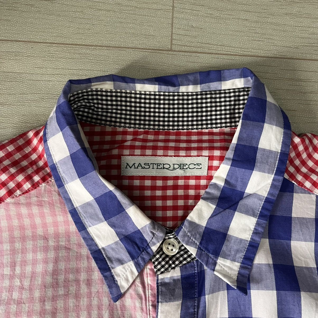 Japanese Brand × MasterPiece Masterpiece shirt plaid checker Size US L / EU 52-54 / 3 - 5 Thumbnail