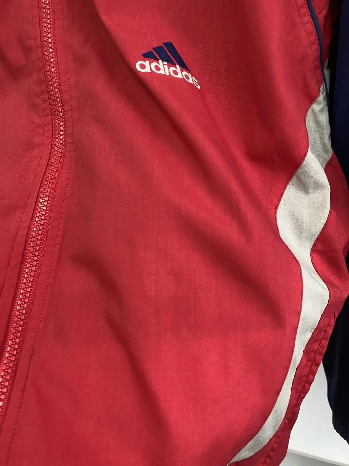 Adidas × Vintage Vintage Adidas Red 90s Style Track Jacket Size US M / EU 48-50 / 2 - 8 Thumbnail