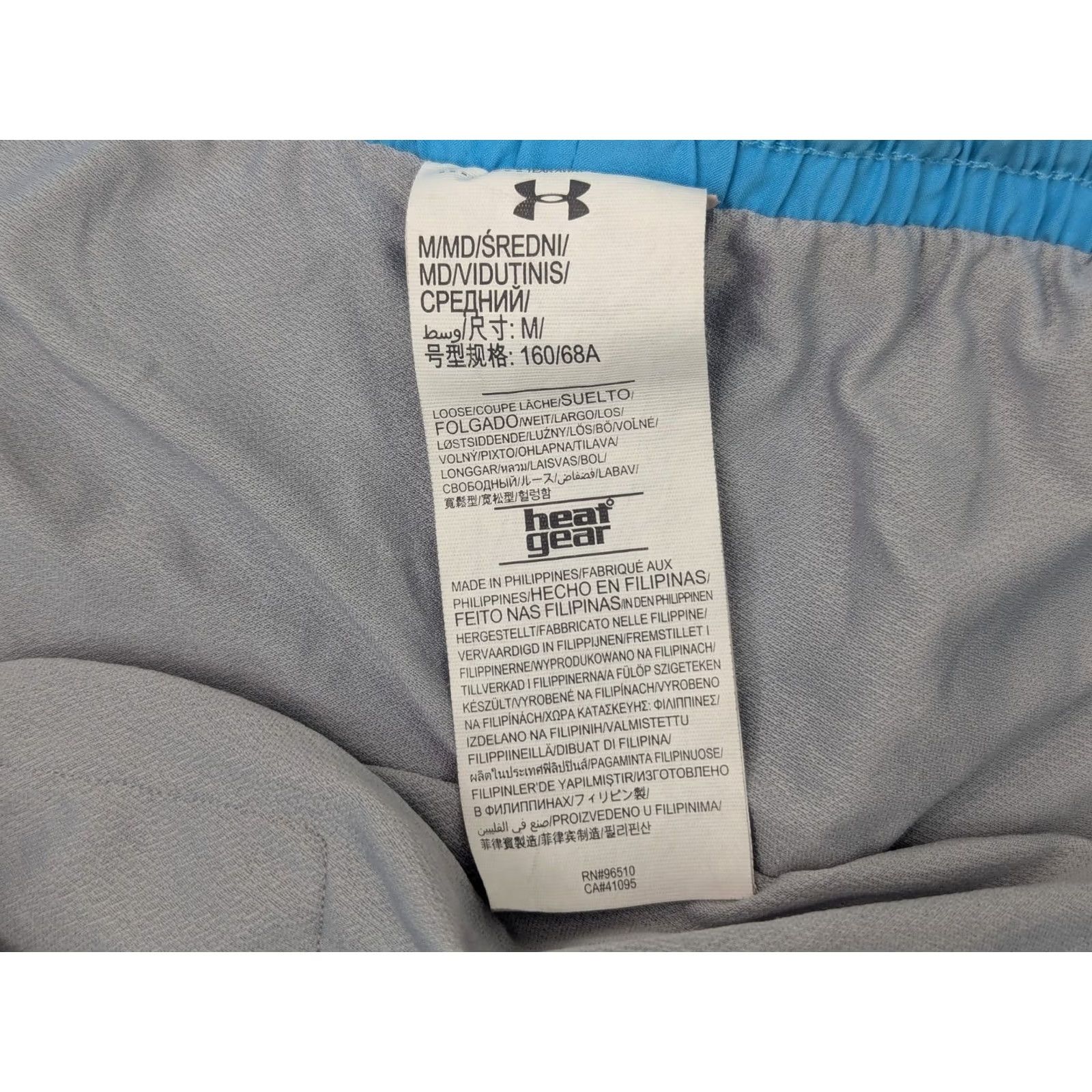 Under Armour Under Armour Athletic Shorts Women M Blue Aqua Insert Draw String Running (30x3) Size 32" / US 10 / IT 46 - 7 Thumbnail