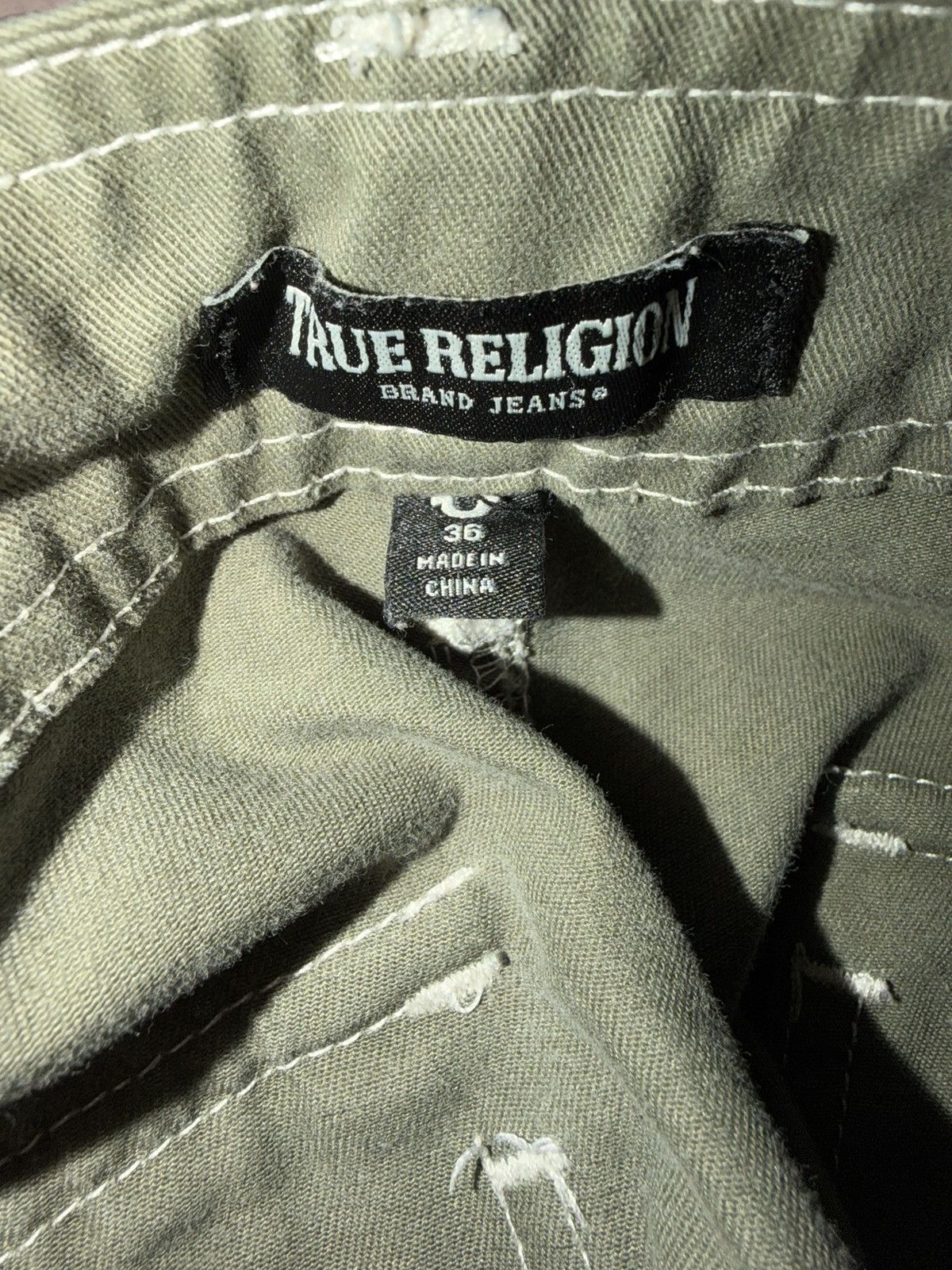 True Religion True Religion Olive Green Military Cargo Pants Size 36X30 Size US 36 / EU 52 - 2 Thumbnail