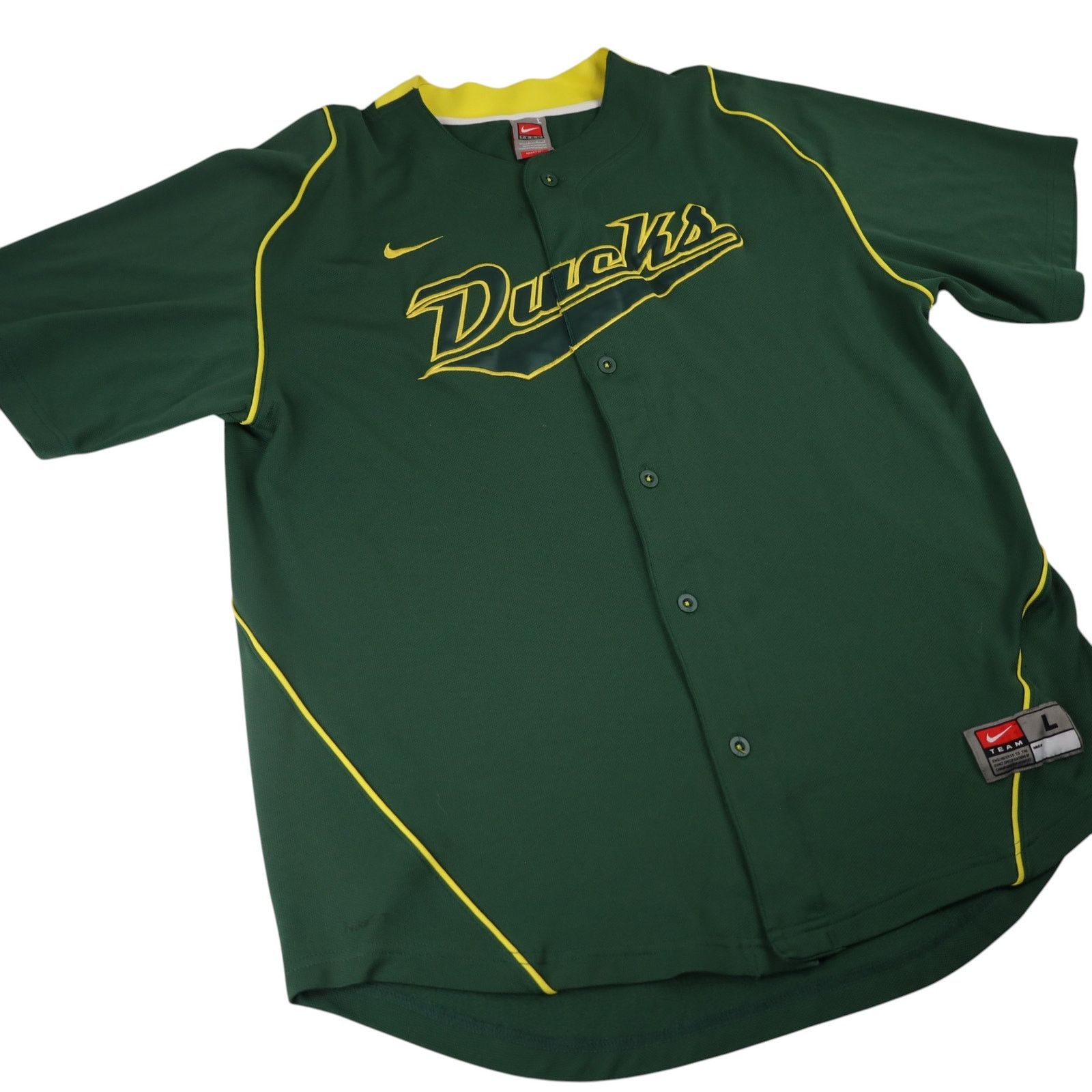 NCAA × Nike VTG Nike University of Oregon Ducks Stitched Baseball Jersey Size US L / EU 52-54 / 3 - 3 Thumbnail