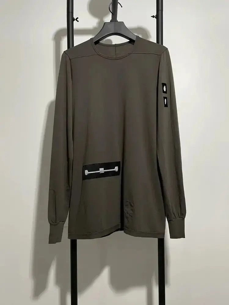 Rick Owens Drkshdw Logo Print L/S Tee