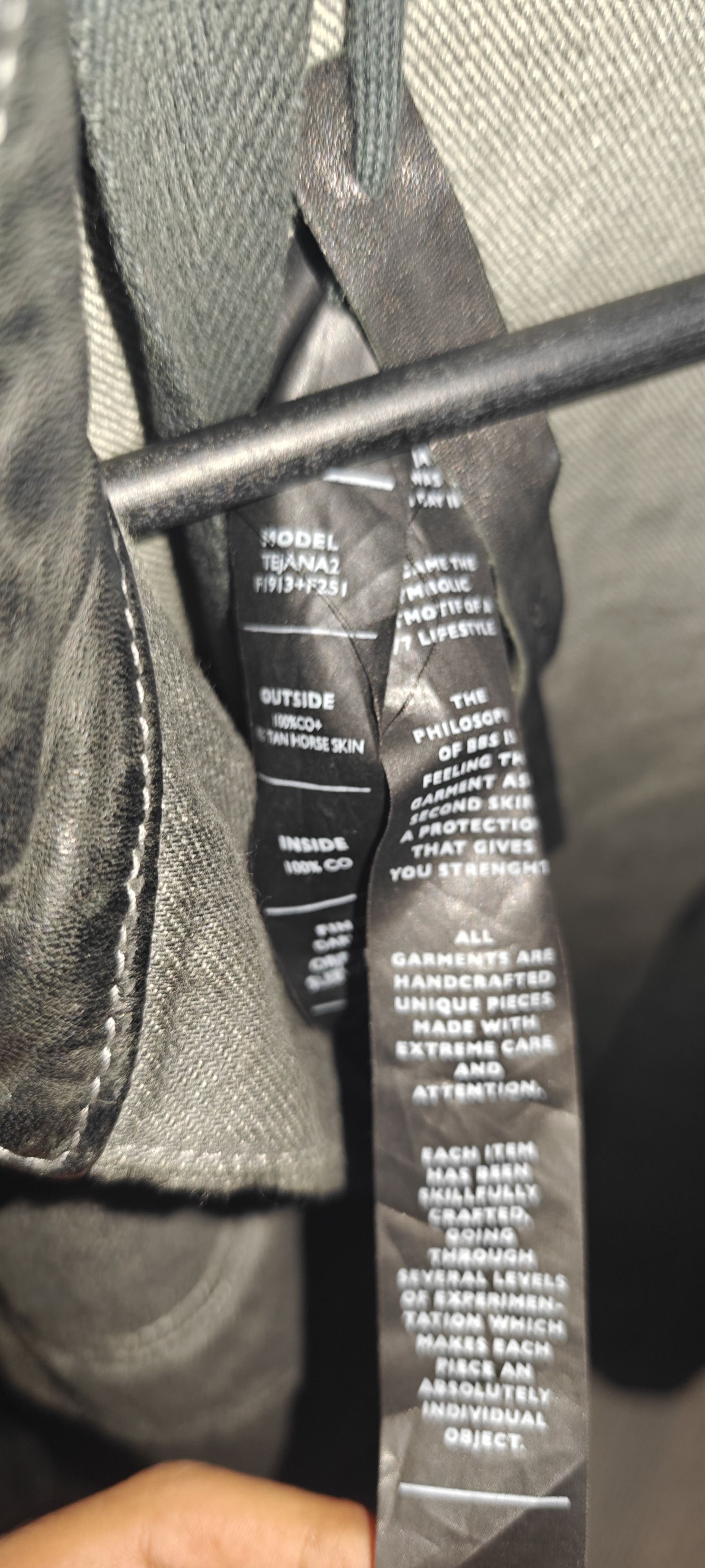 Boris Bidjan Saberi Boris Bidjan Saberi FW16 TEJANA2 F1913+F251 horse skin coat Size US L / EU 52-54 / 3 - 6 Thumbnail
