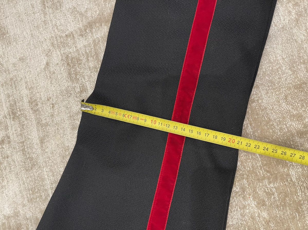 Hedi Slimane × Saint Laurent Paris fw 2016, tuxedo pants with red detail Size 48S - 8 Thumbnail