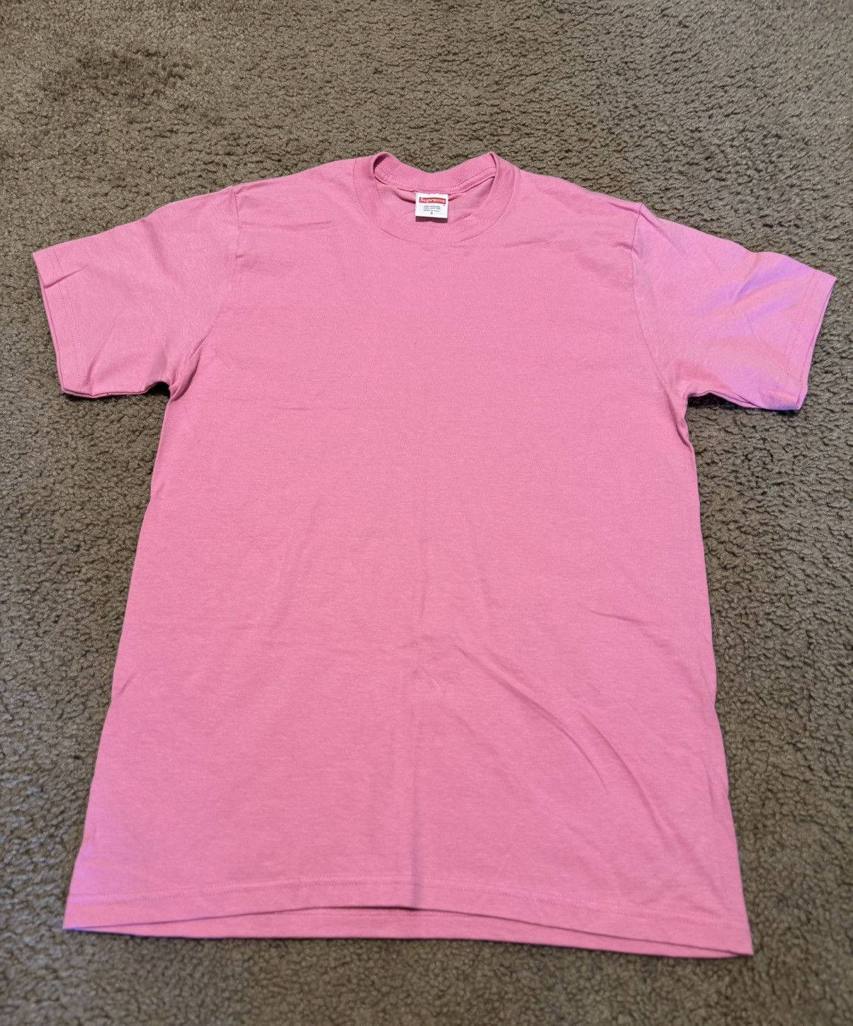 Supreme Supreme pink box tee Size US S / EU 44-46 / 1 - 1 Thumbnail