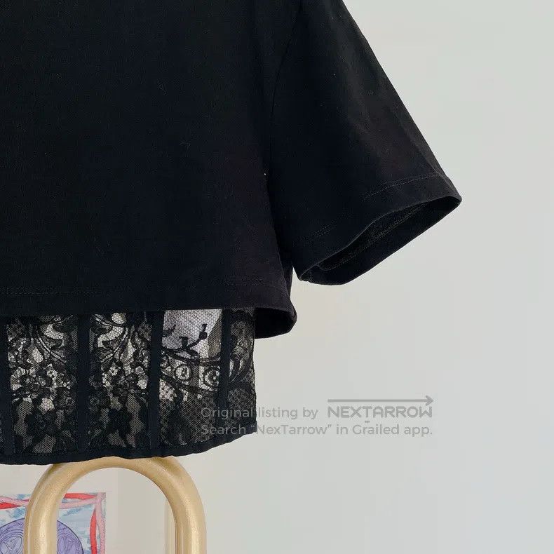 Alexander McQueen Alexander Mcqueen Black fishbone short sleeves Size XS / US 0-2 / IT 36-38 - 4 Thumbnail