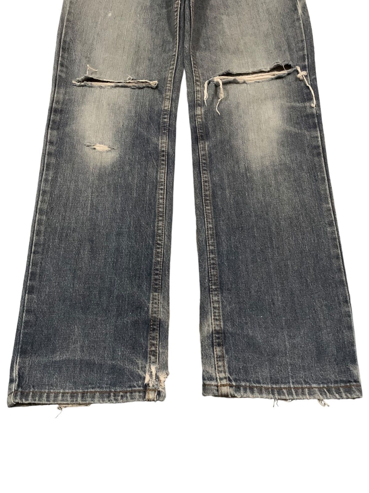 KURO Vintage Kuroto Faded Wash Distressed Grunge Jeans Size US 32 / EU 48 - 8 Thumbnail