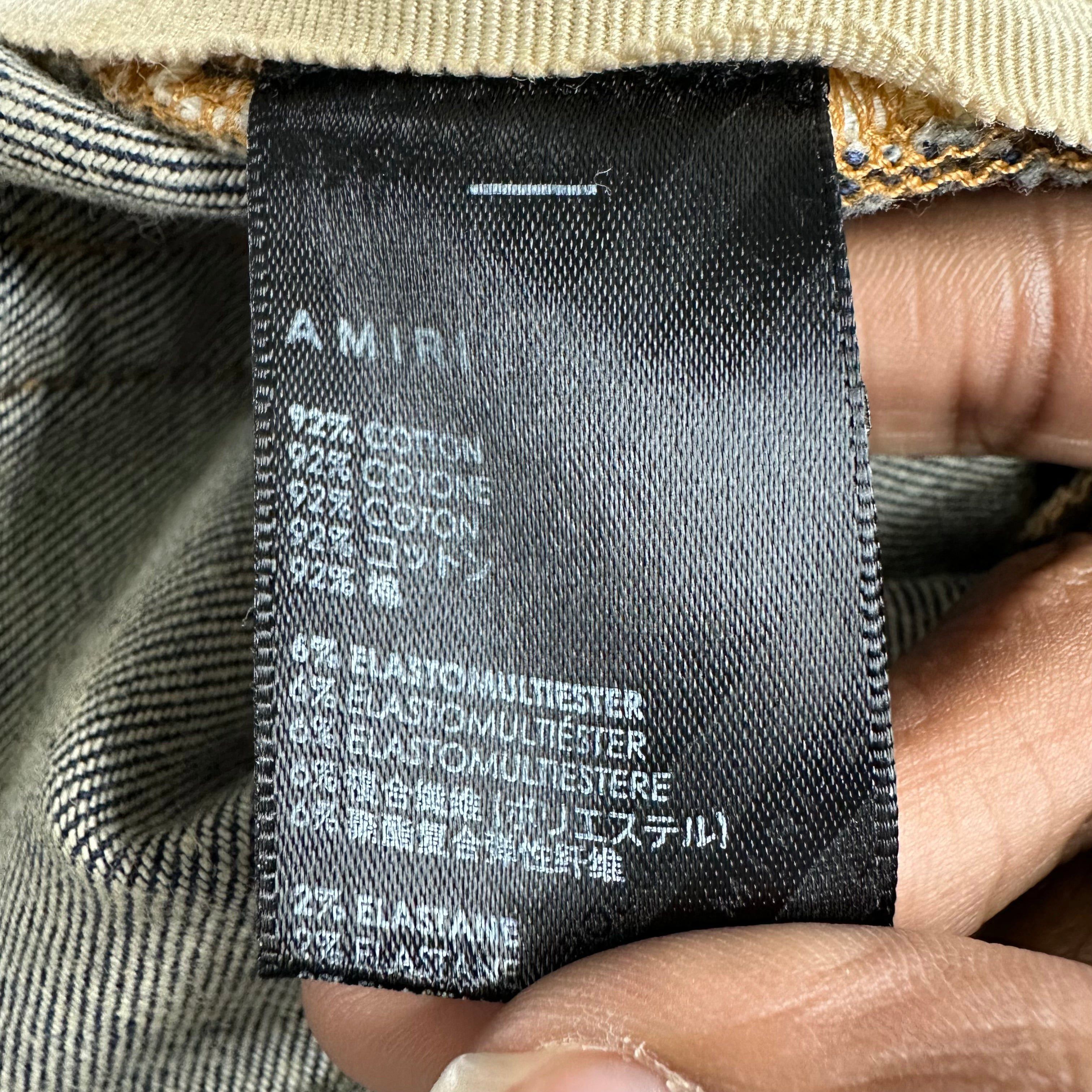 Amiri Amiri MX1 Blue Plaid Flannel Dark Blue Denim Jeans Sz 33 Size US 33 - 5 Thumbnail