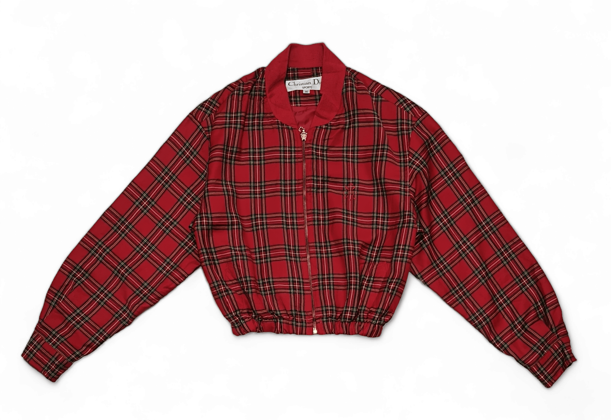 Christian Dior Monsieur Customized Vintage Y2K Christian Dior Tartan Cropped Jacket Size M / US 6-8 / IT 42-44 - 3 Thumbnail