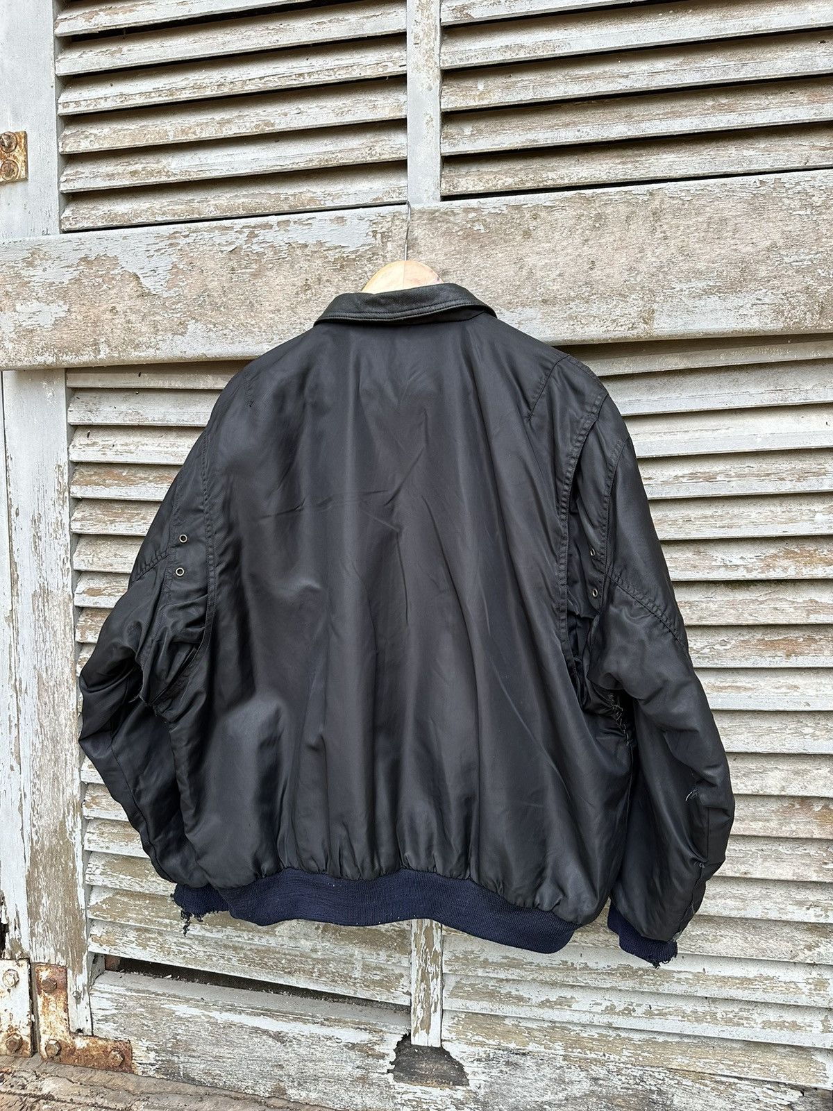 Vintage 🪖Vintage THRASHED MV AIR FORCE OVERSIZED BOMBER JACKET Size US XXL / EU 58 / 5 - 7 Thumbnail
