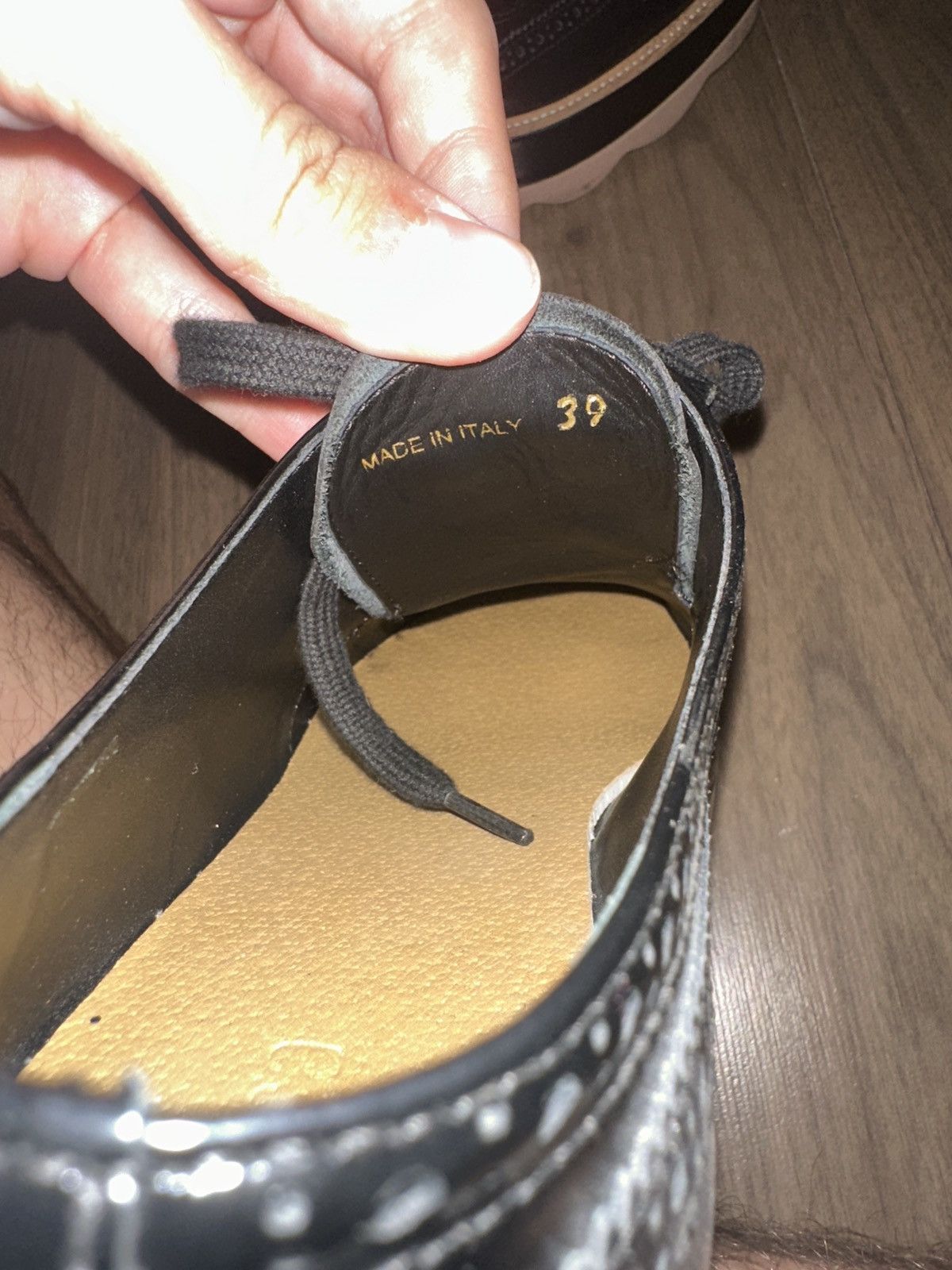 Prada Prada Black Leather Platform Shoes Size US 9 / IT 39 - 5 Thumbnail
