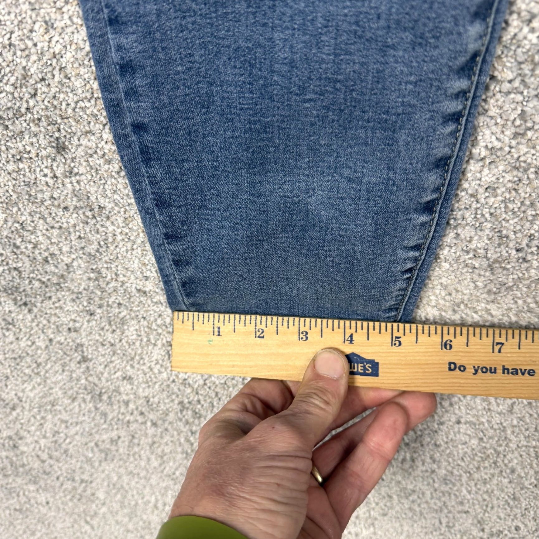 Vintage VINTAGE? No — KanCan Jeans Womens 11/29 28x27.5 Blue Denim Mid Rise Skinny Stretch Grunge Boho Size 32" / US 10 / IT 46 - 3 Thumbnail