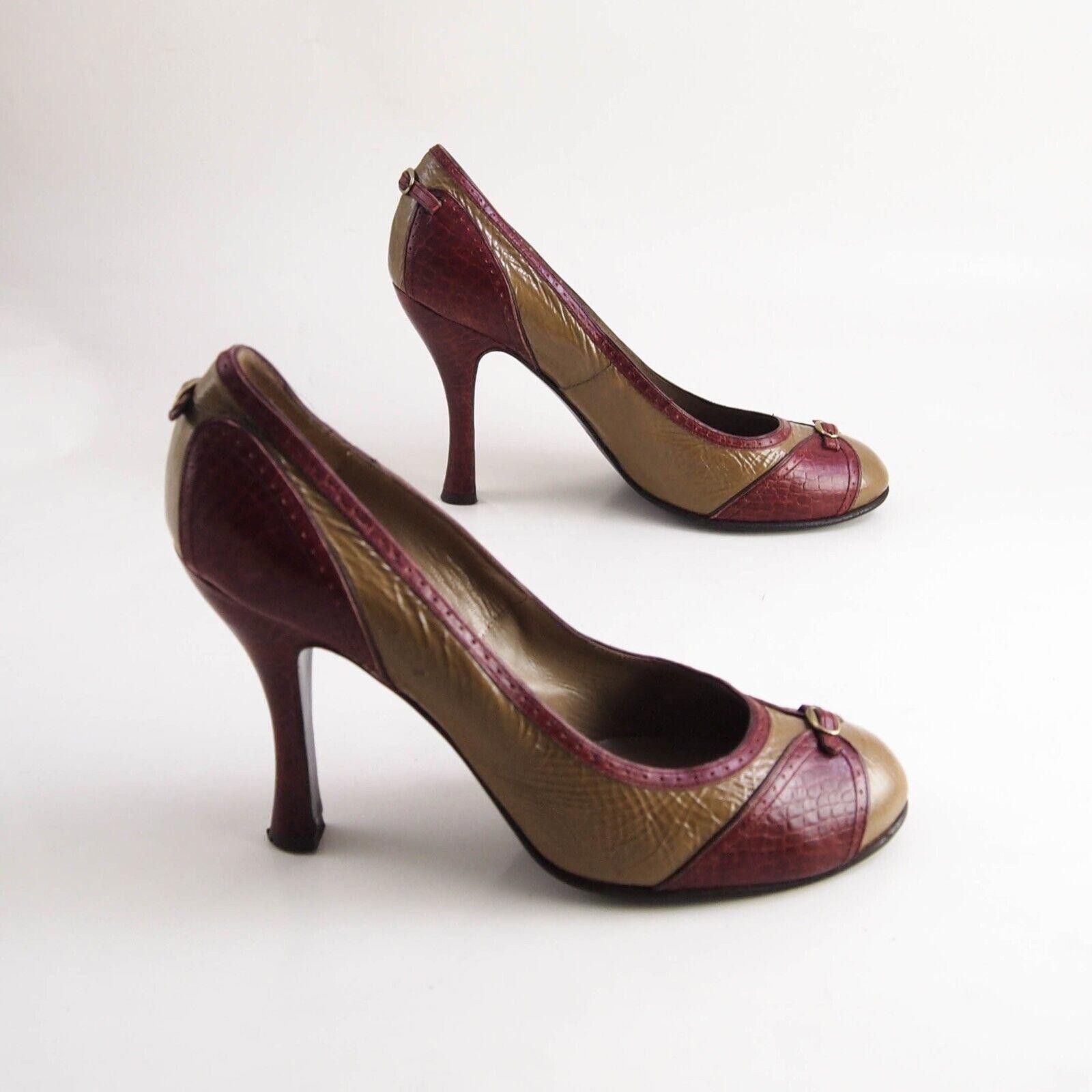 Marc Jacobs Marc Jacobs Heels Brown Burgundy Pat Leather US 8 EU 38 Size US 8 / IT 38 - 5 Thumbnail