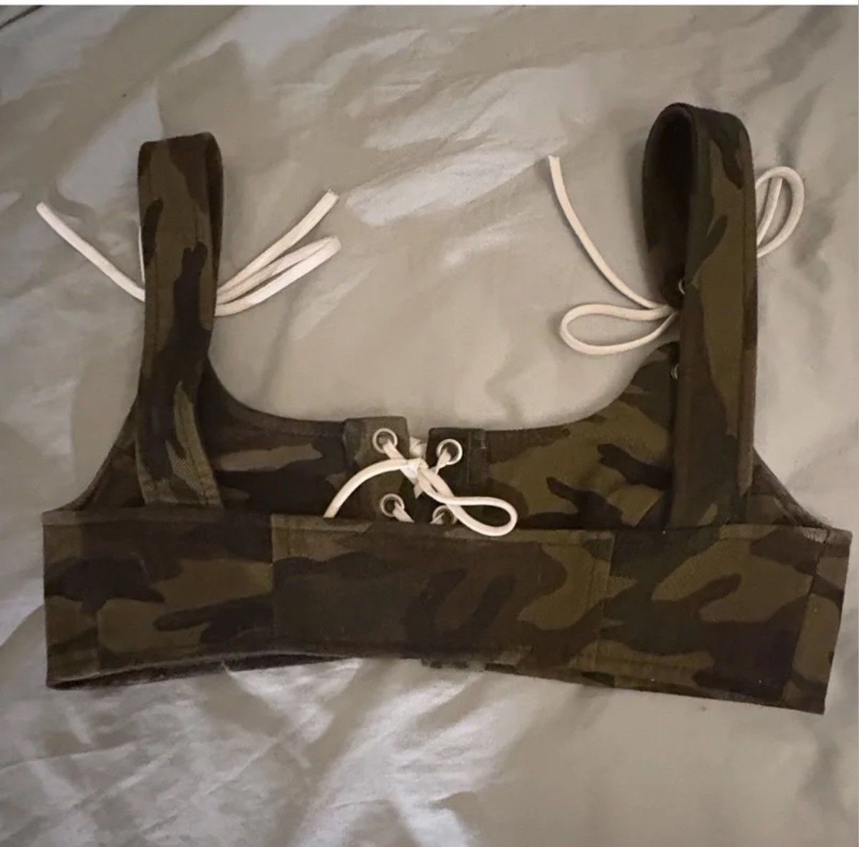 MONSE Monse Camo lace up Bra Top Size XS / US 0-2 / IT 36-38 - 3 Thumbnail