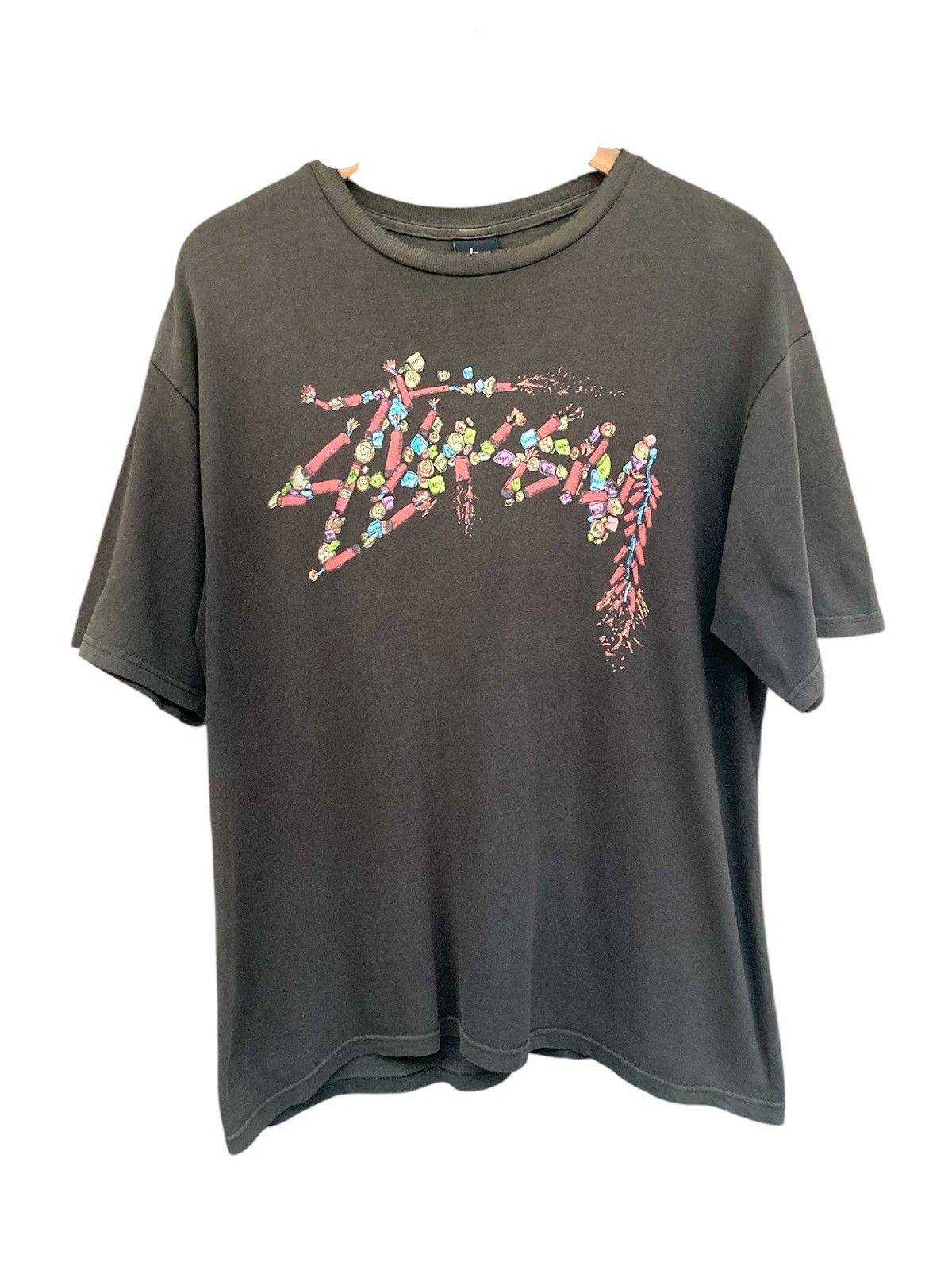 CLOT × Stussy Sun faded Stussy x Clot Firecracker Spell Out Size US M / EU 48-50 / 2 - 1 Thumbnail
