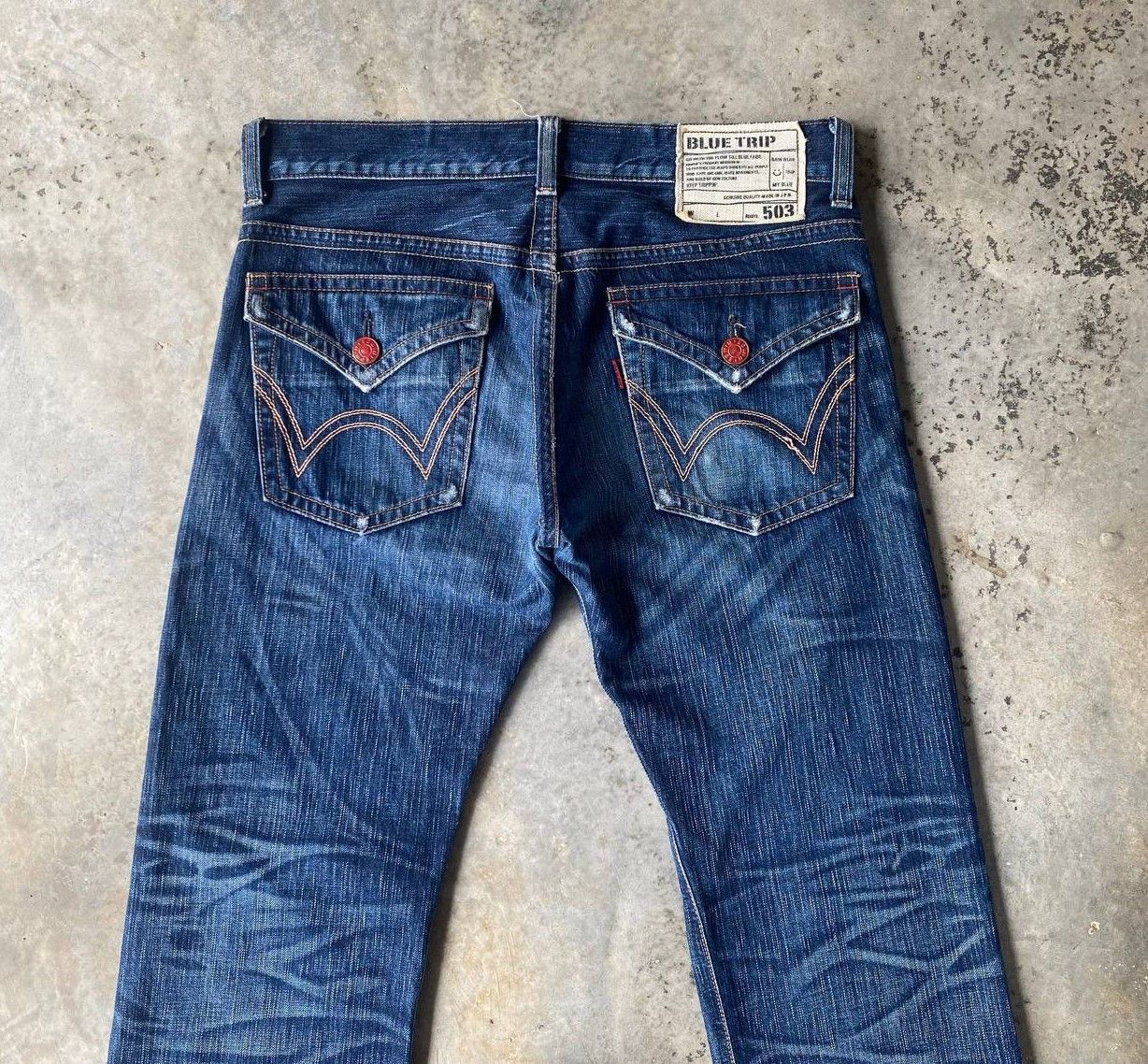 Edwin VINTAGE EDWIN LOT503 BLUETRIP FLARE DENIM FRAYED RELEASE HEM Size US 32 / EU 48 - 12 Thumbnail