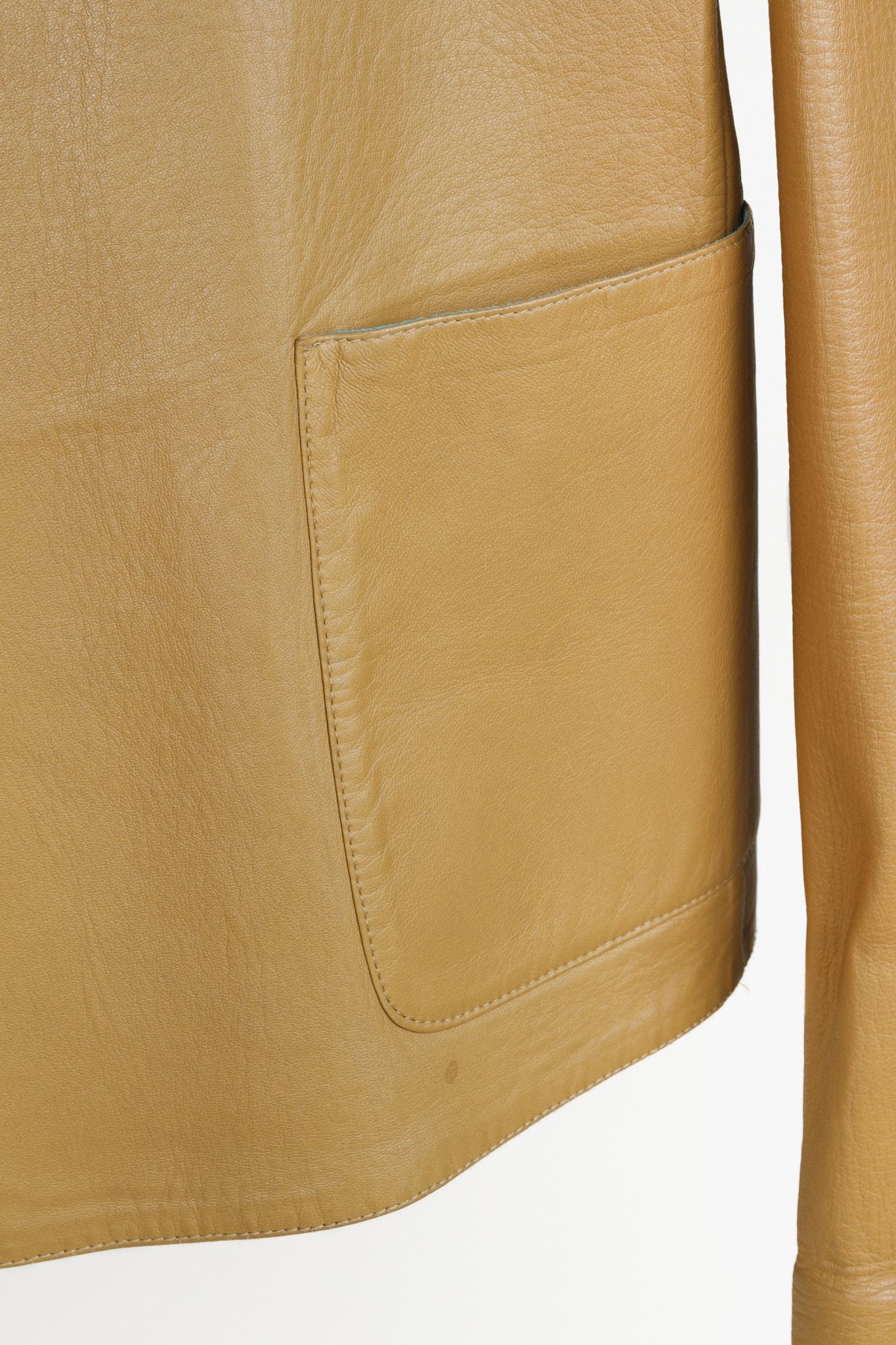 Loro Piana Loro Piana Tan Turquoise Reversible Leather Jacket Size L / US 10 / IT 46 - 11 Thumbnail