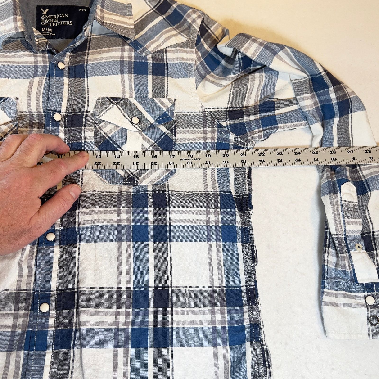 American Eagle Outfitters American Eagle Outfitters Button Shirt Men Med Pearl Snap Size US M / EU 48-50 / 2 - 11 Thumbnail