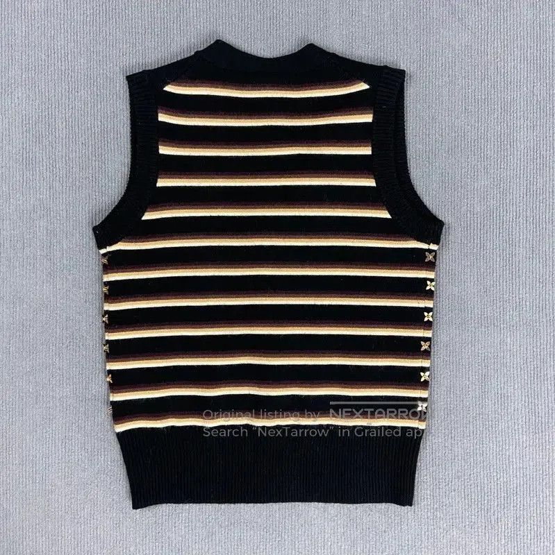 Louis Vuitton Louis Vuitton Black Wool Knitted Women's Vest . Size S / US 4 / IT 40 - 2 Thumbnail